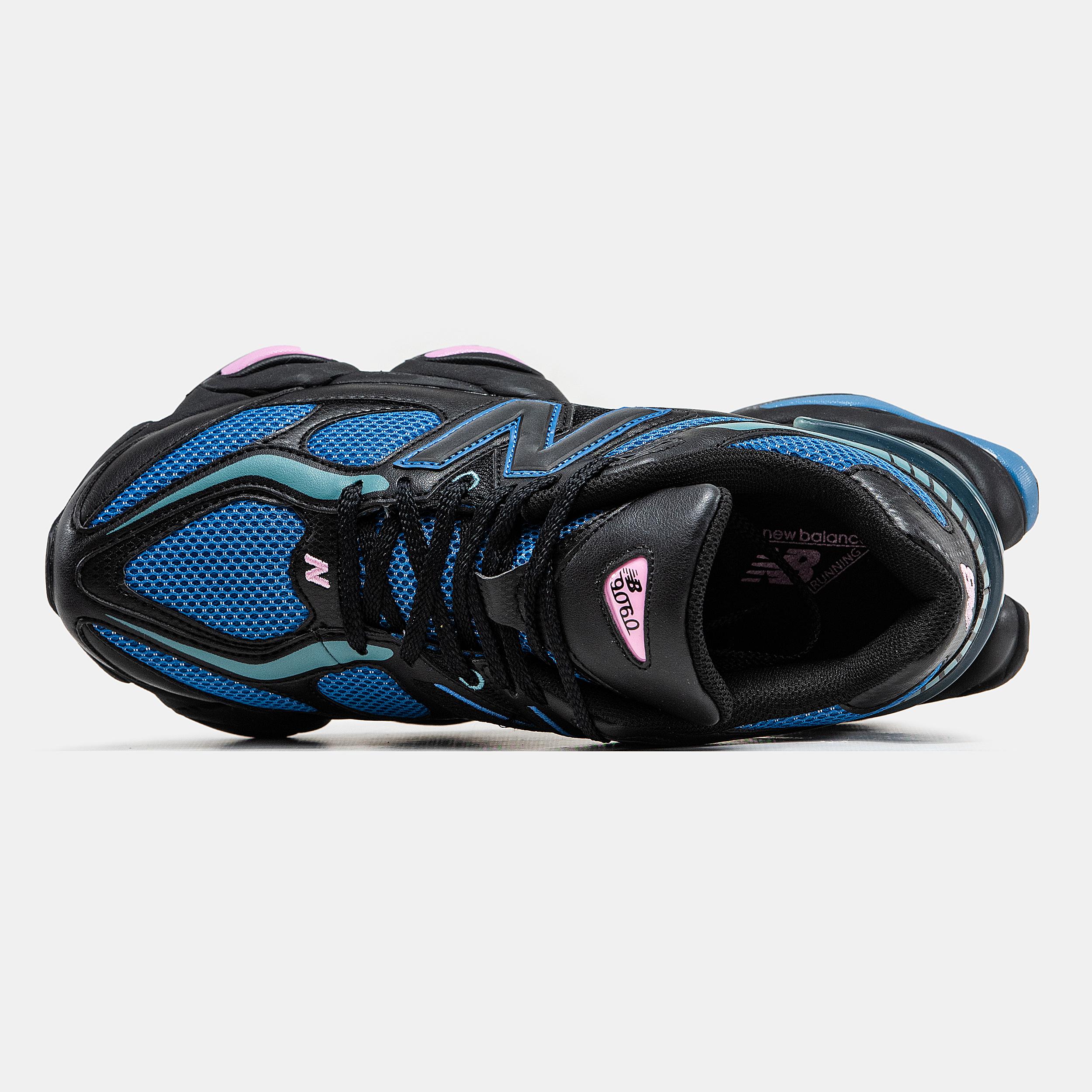 New Balance 9060 Black Blue Aqua Pink - изображение 3