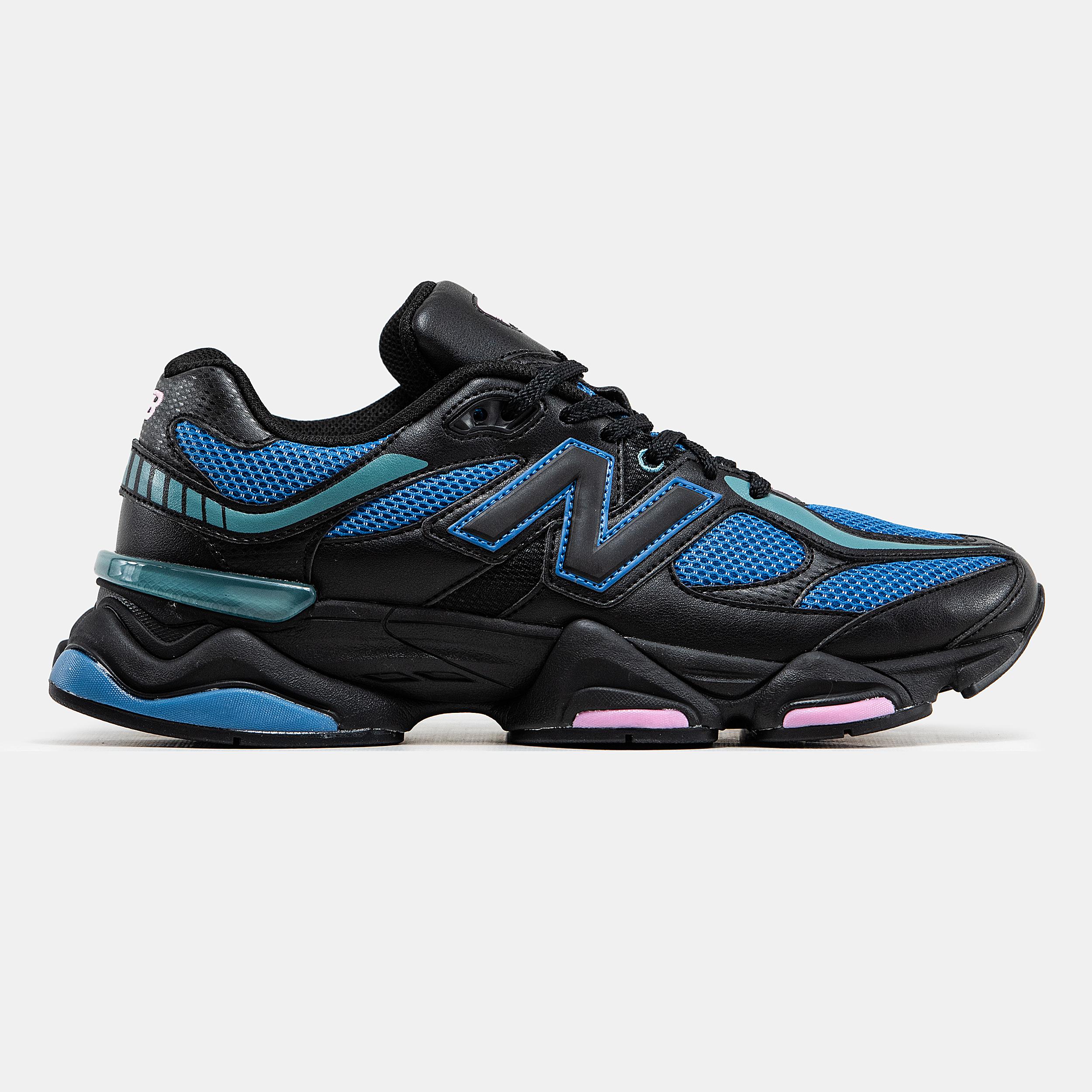 New Balance 9060 Black Blue Aqua Pink - изображение 4