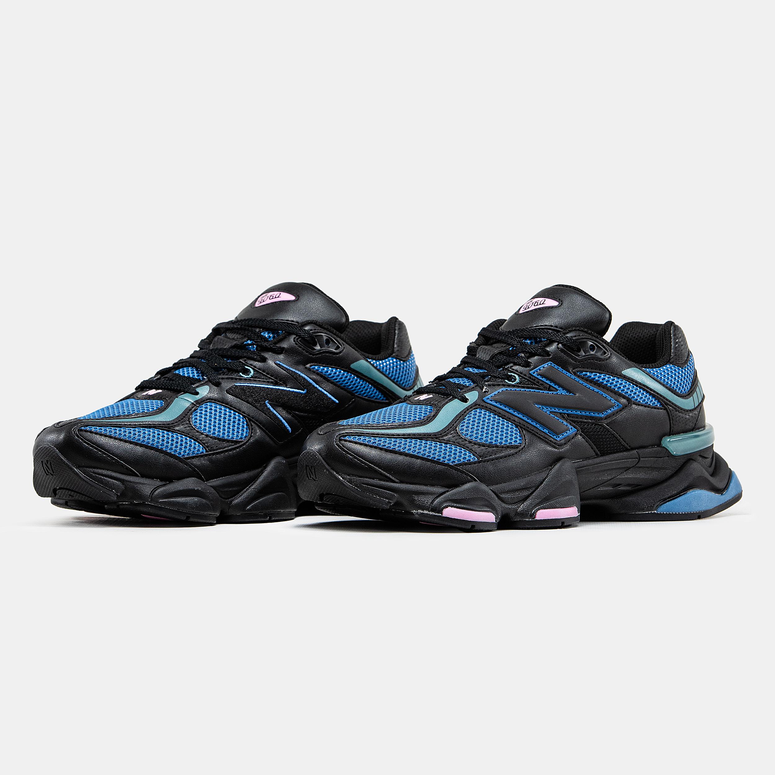 New Balance 9060 Black Blue Aqua Pink - изображение 5