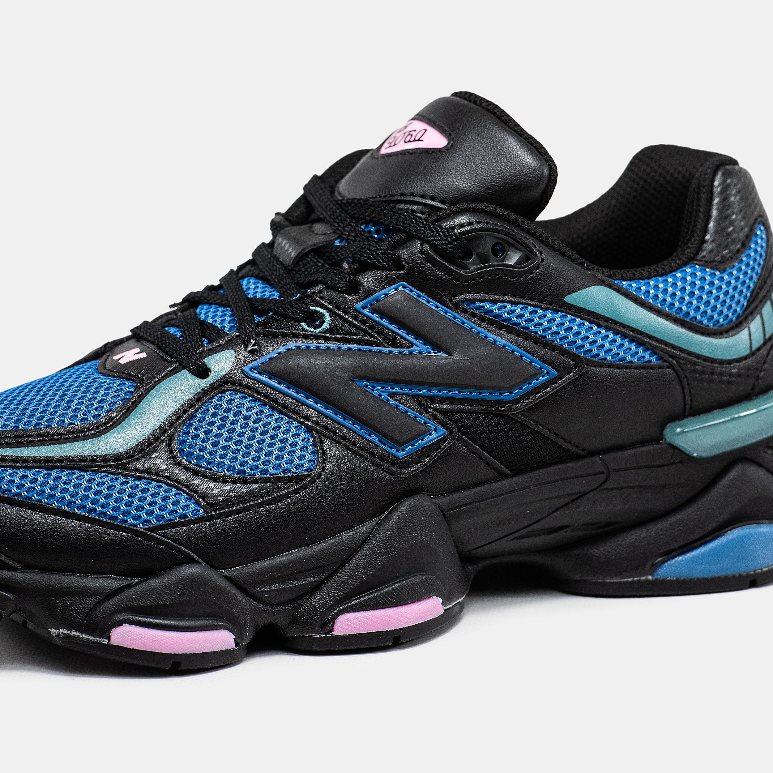New Balance 9060 Black Blue Aqua Pink - изображение 7
