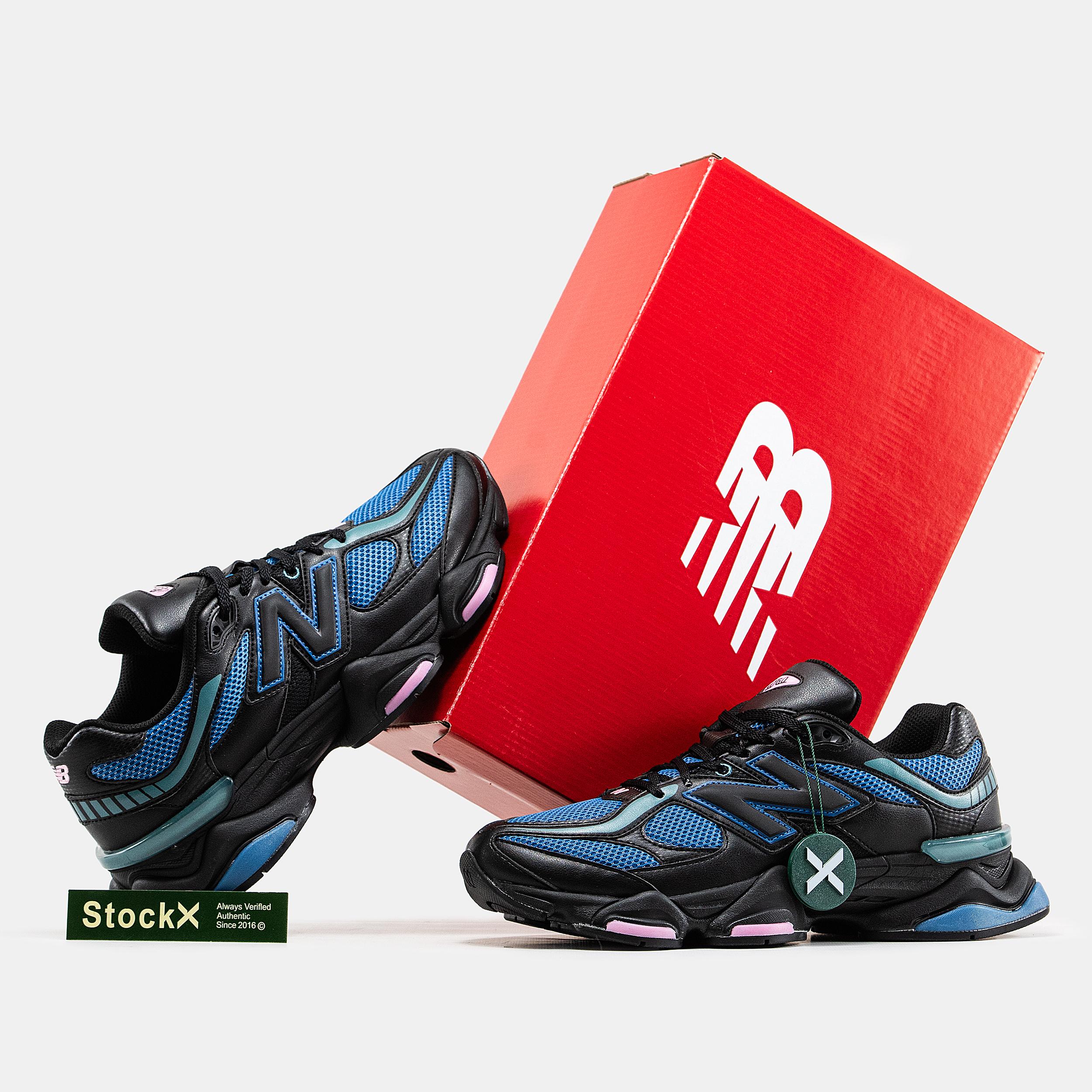 New Balance 9060 Black Blue Aqua Pink - изображение 8