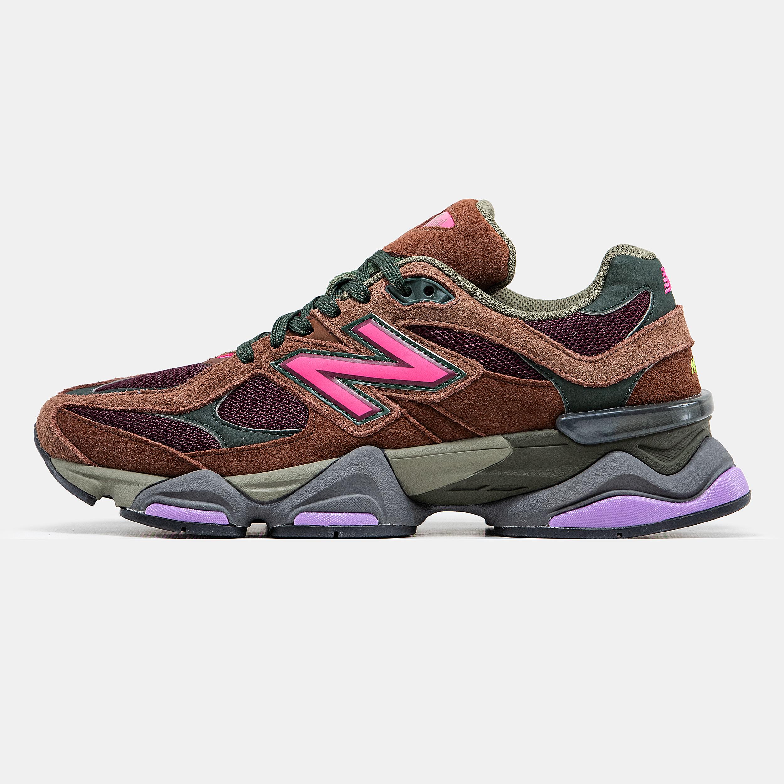 New Balance 9060 "Brown Burgundy Olive Pink"