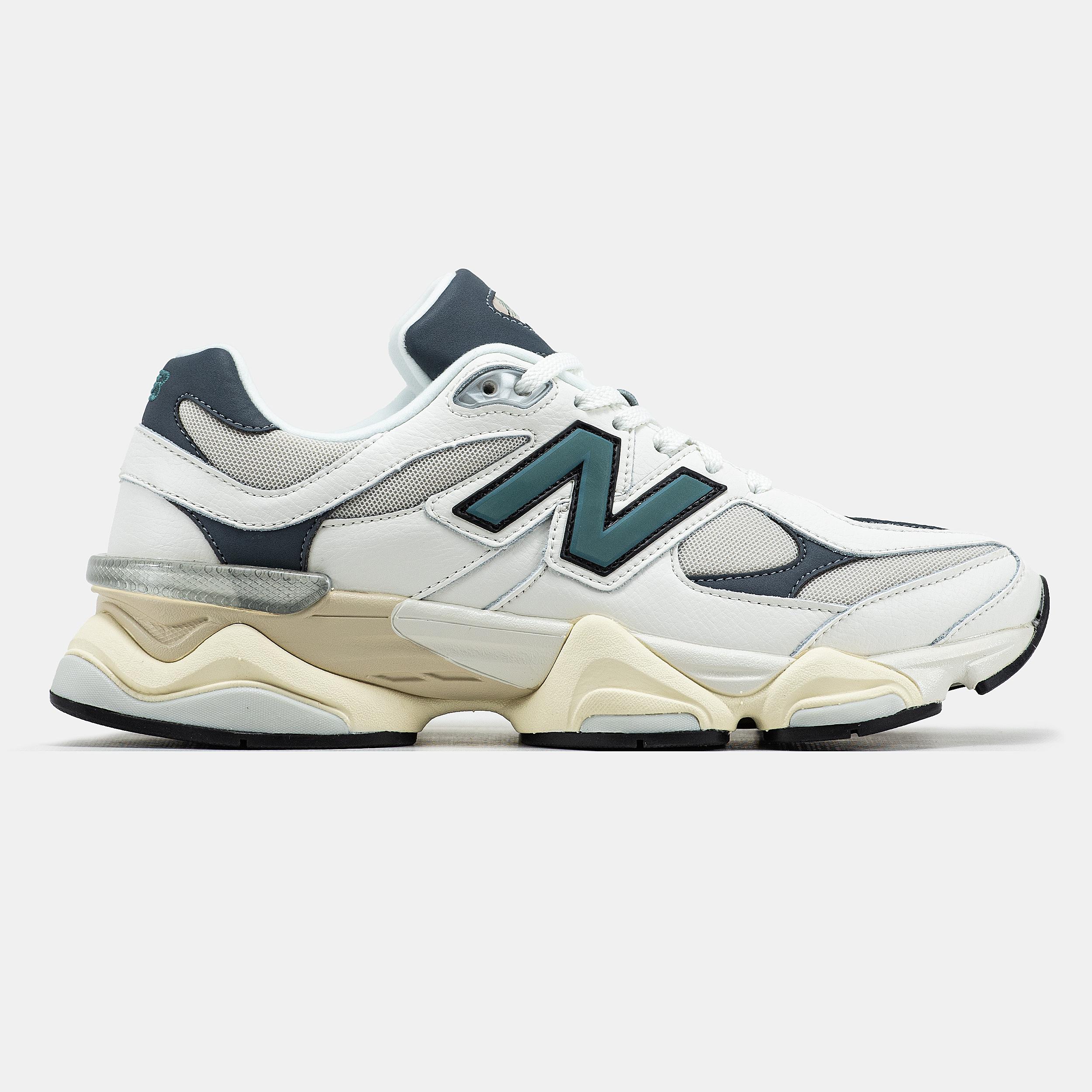 New Balance 9060 White Dark Green Cream - изображение 3