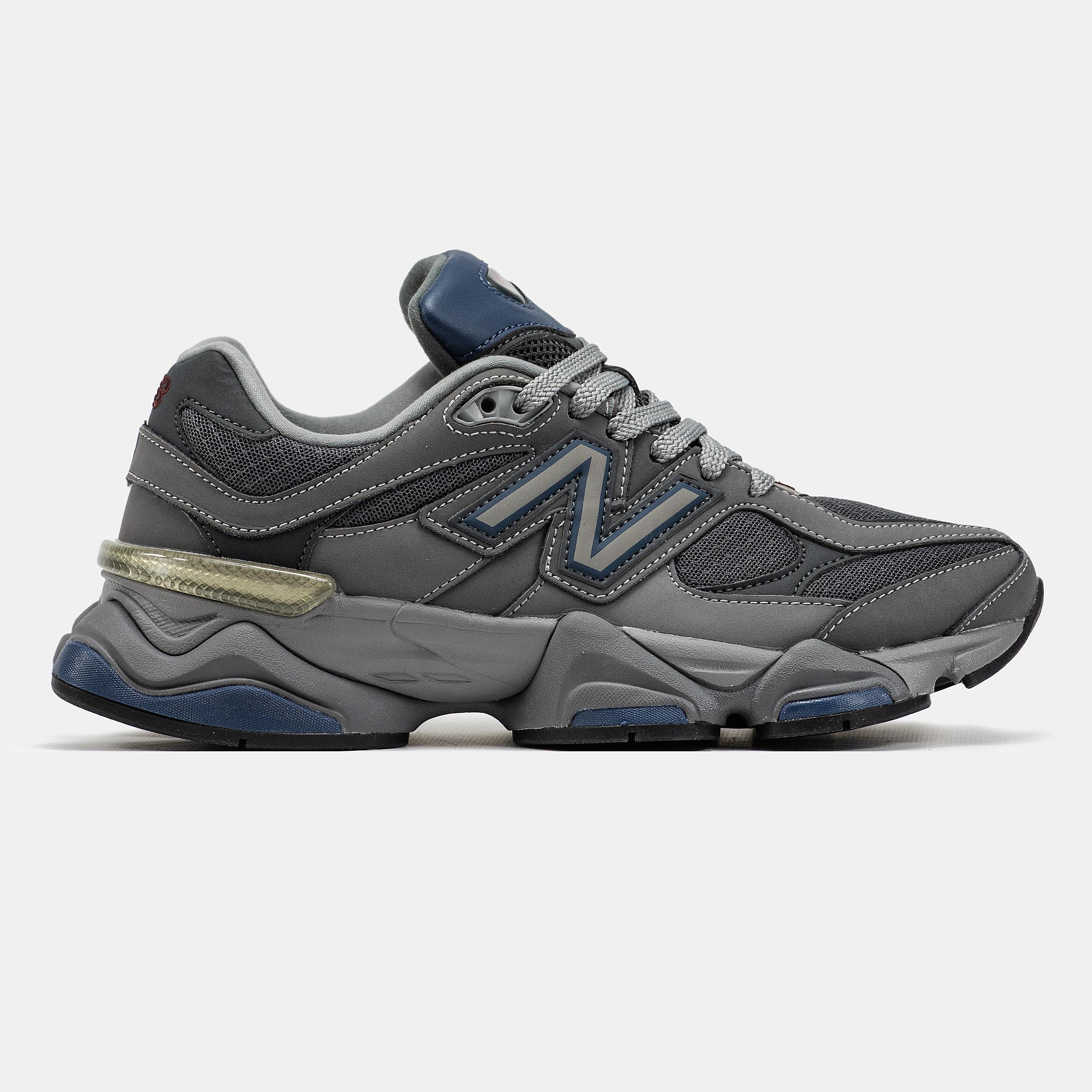 New Balance 9060 Grey Navy Olive Tint - изображение 3