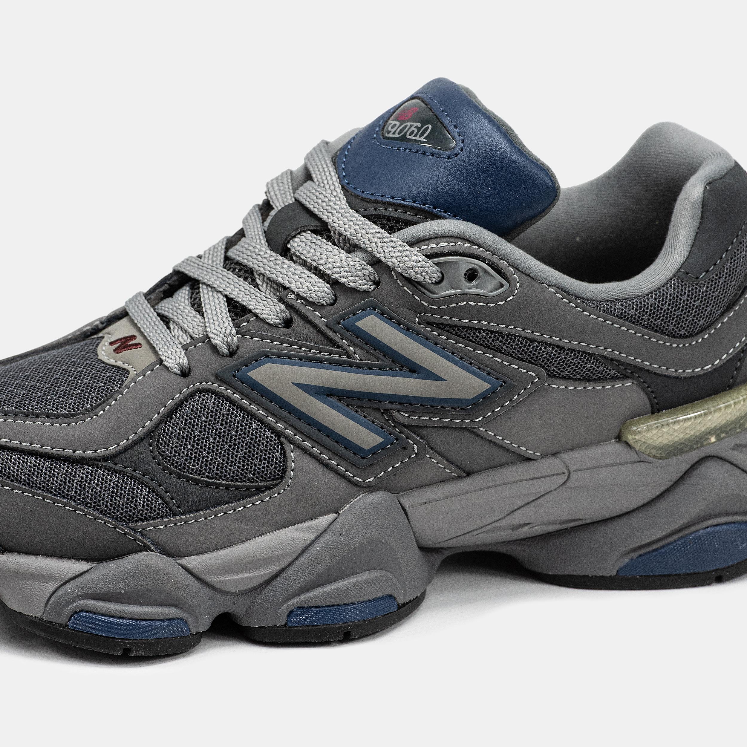 New Balance 9060 Grey Navy Olive Tint - изображение 7