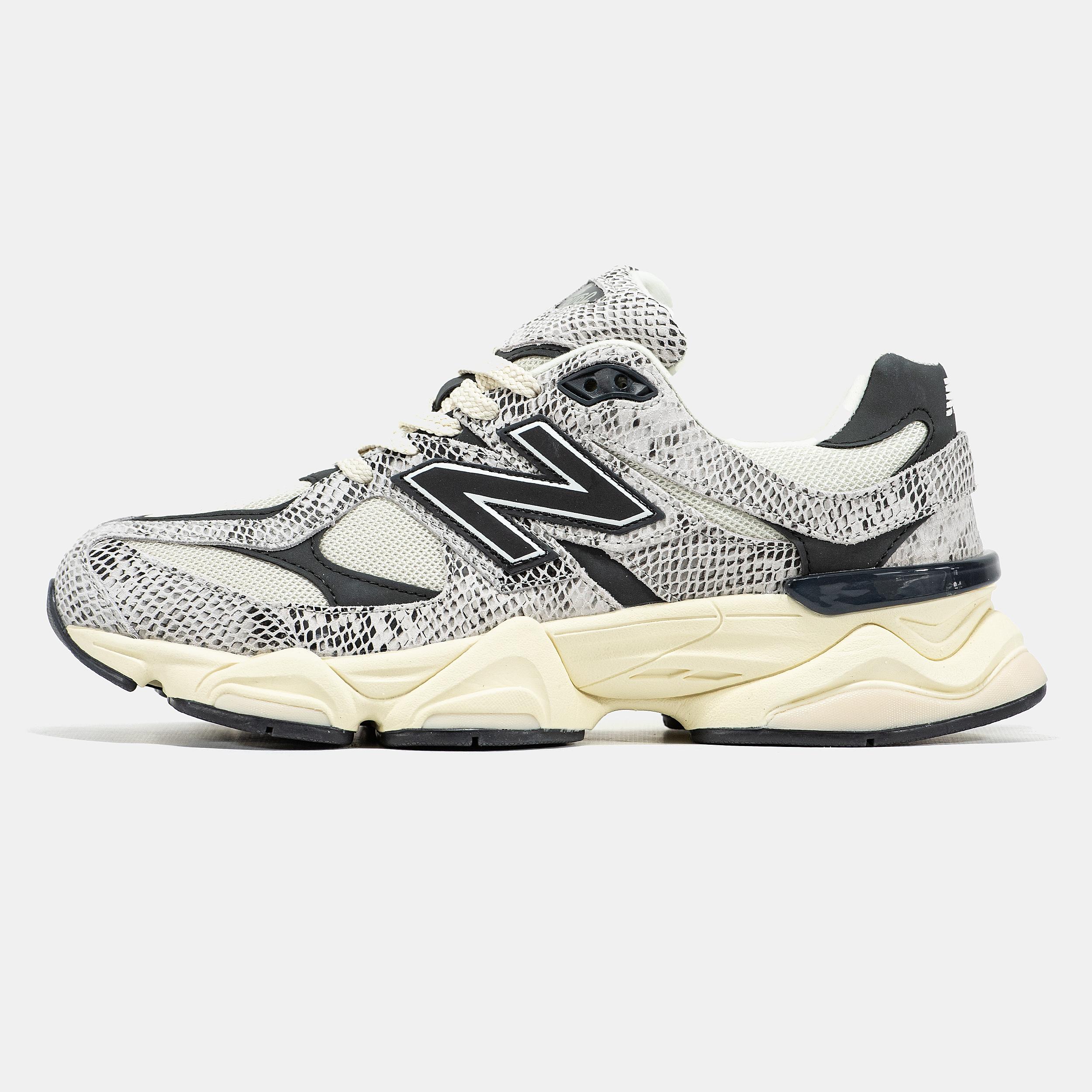 New Balance 9060 Snakeskin Black Cream