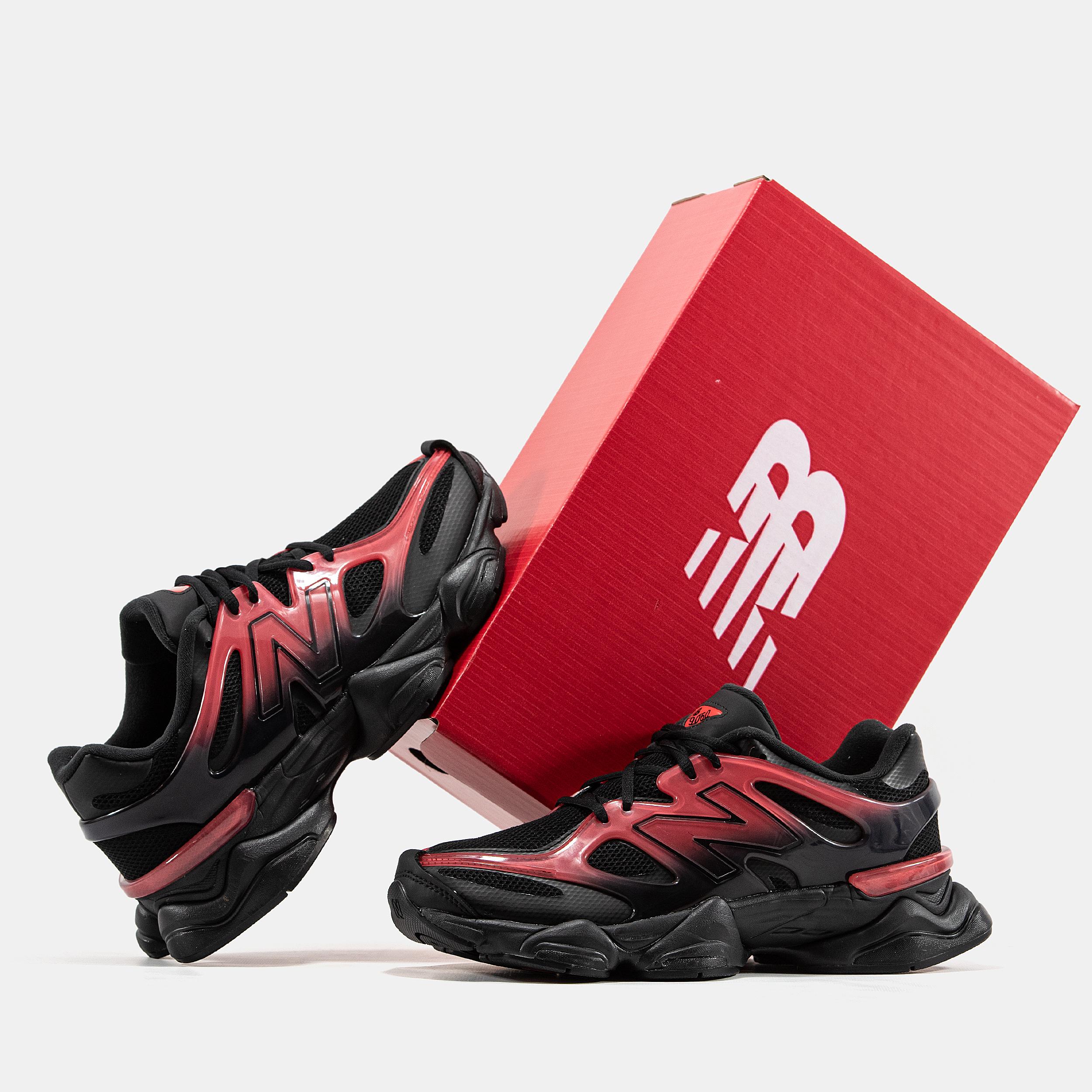 New Balance 9060 Black Red Gradient - изображение 9