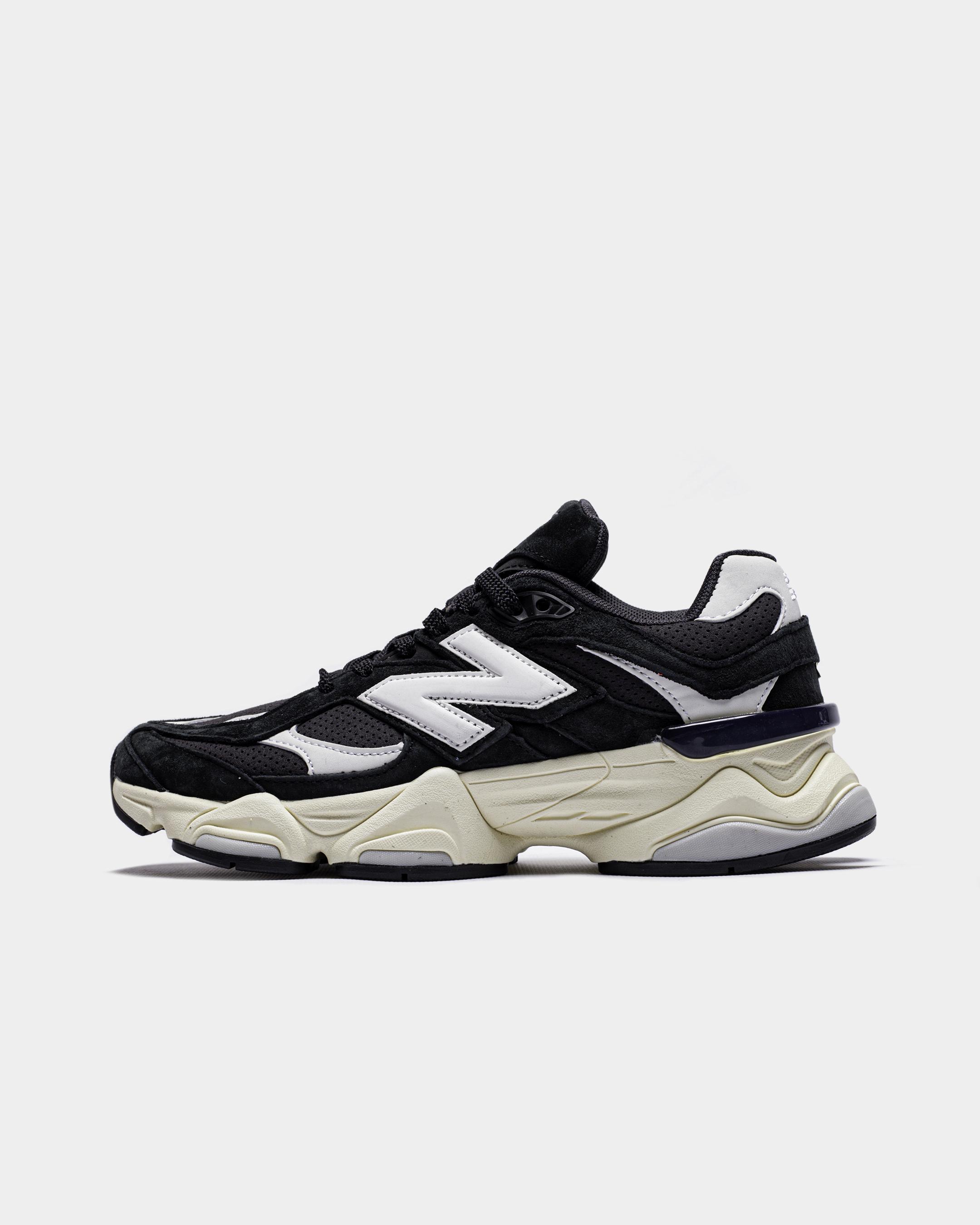 New Balance 9060 Black Suede Cream Sole