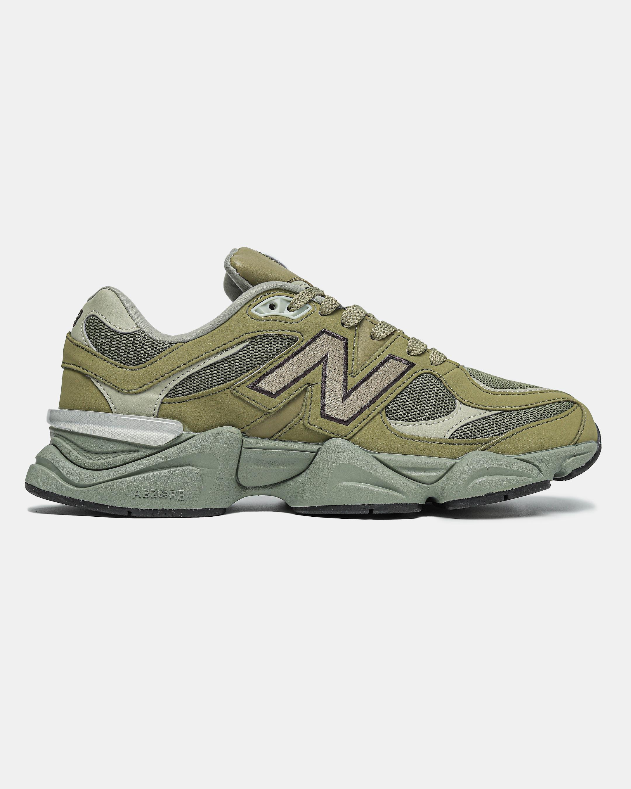 New Balance 9060 Olive Green Burgundy - изображение 1