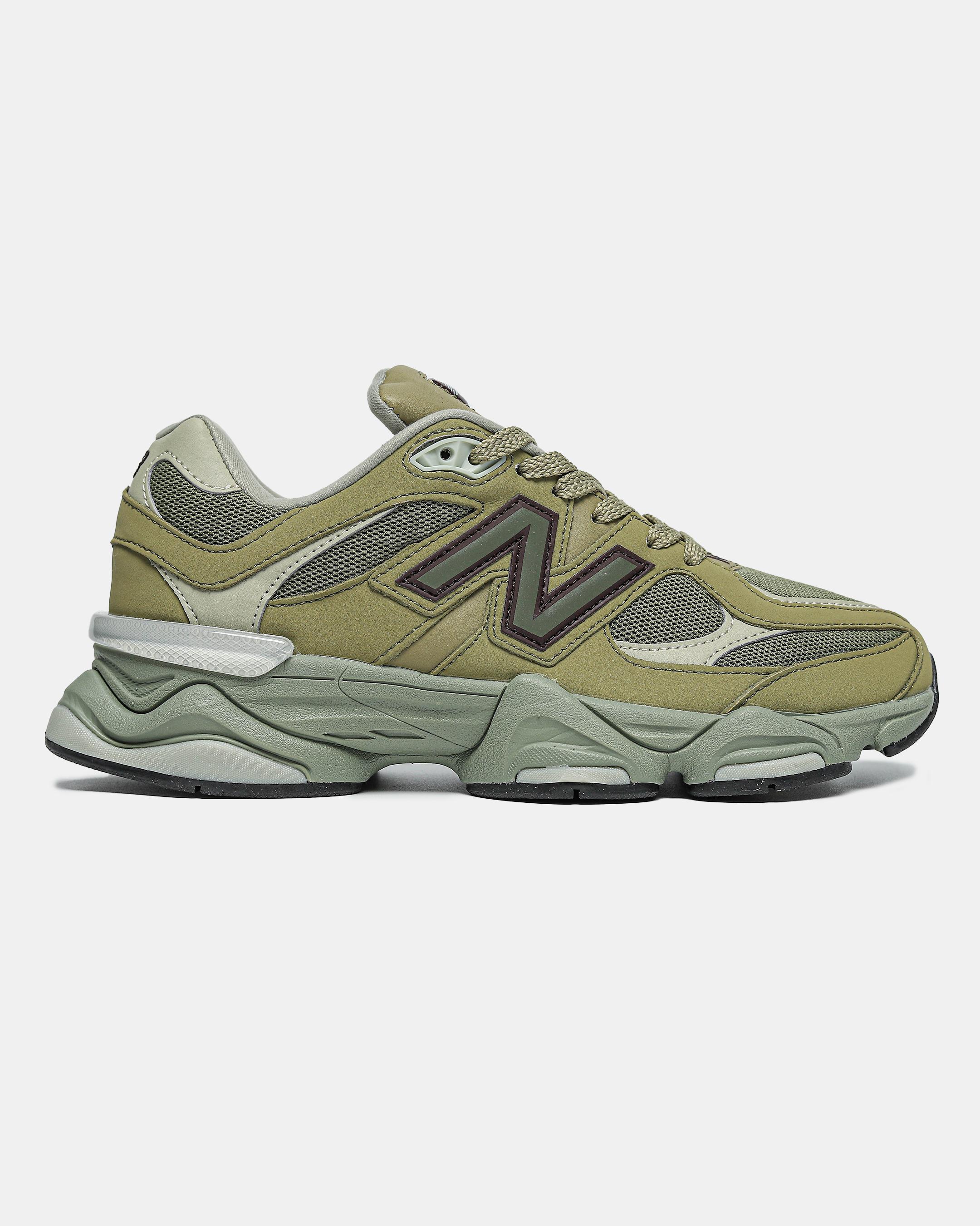 New Balance 9060 Olive Green Burgundy - изображение 4
