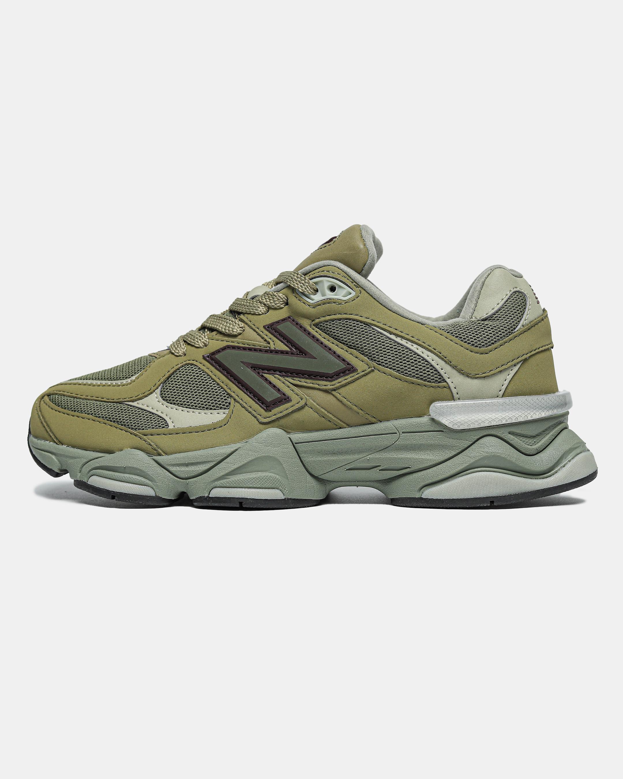 New Balance 9060 Olive Green Burgundy