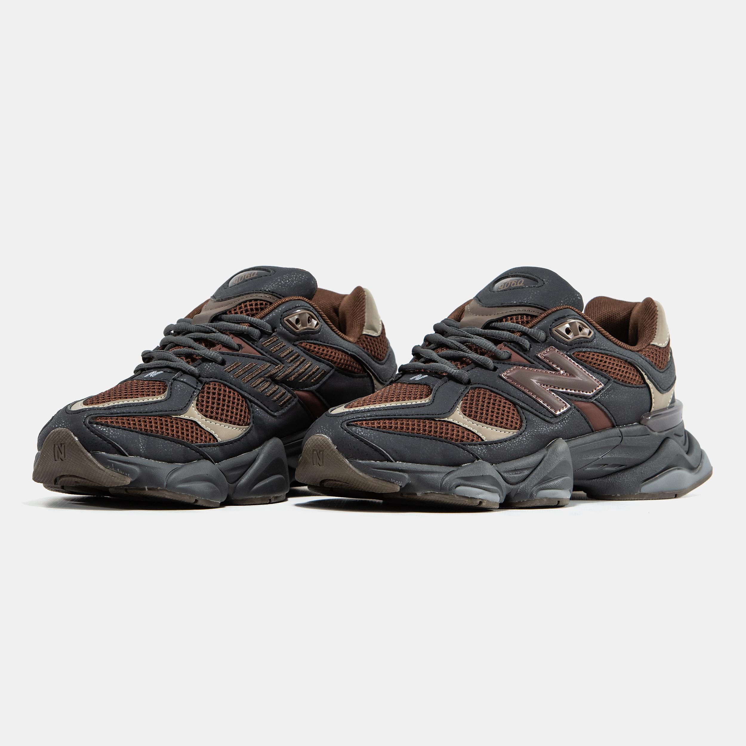 New Balance 9060 Black Brown Olive - изображение 6