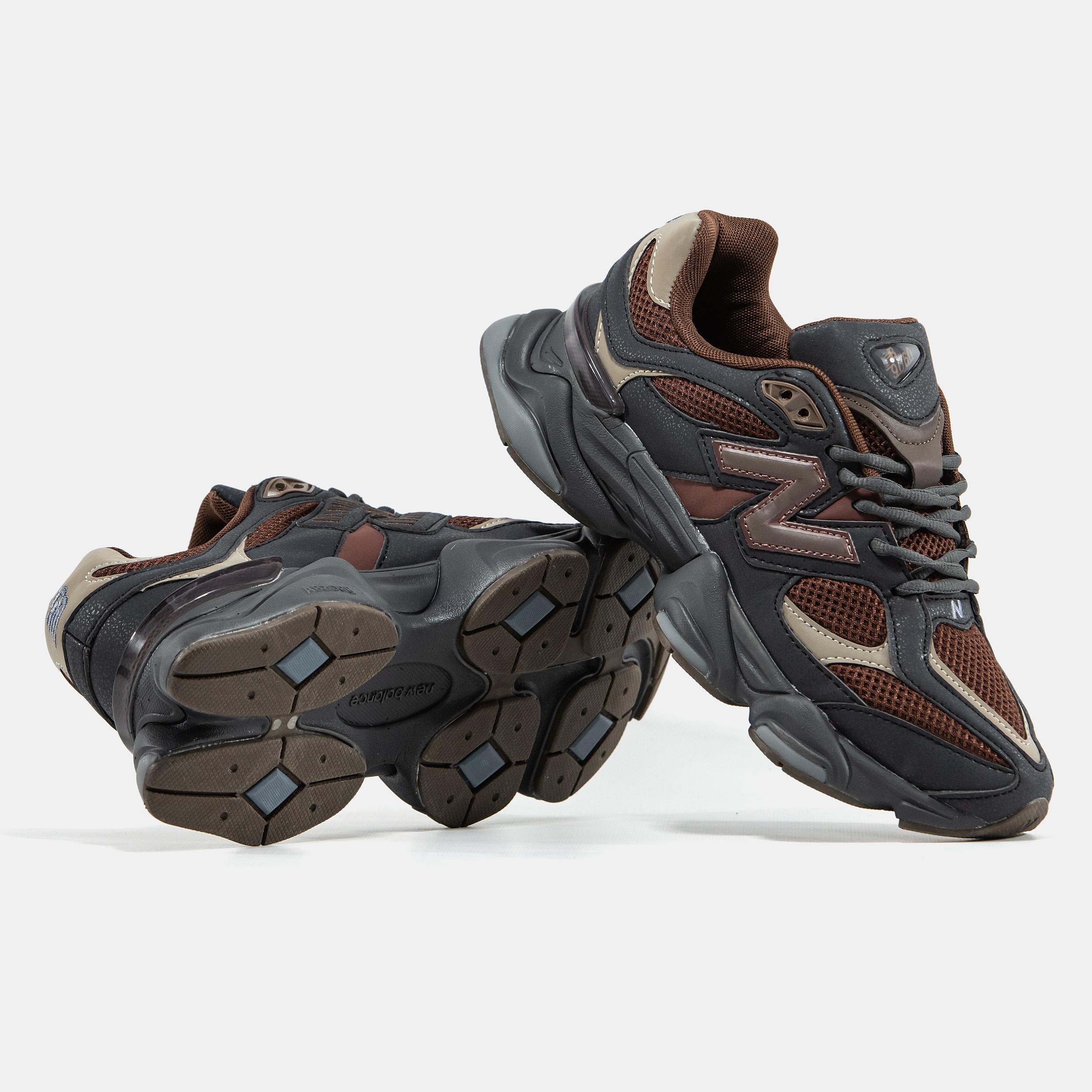 New Balance 9060 Black Brown Olive - изображение 7