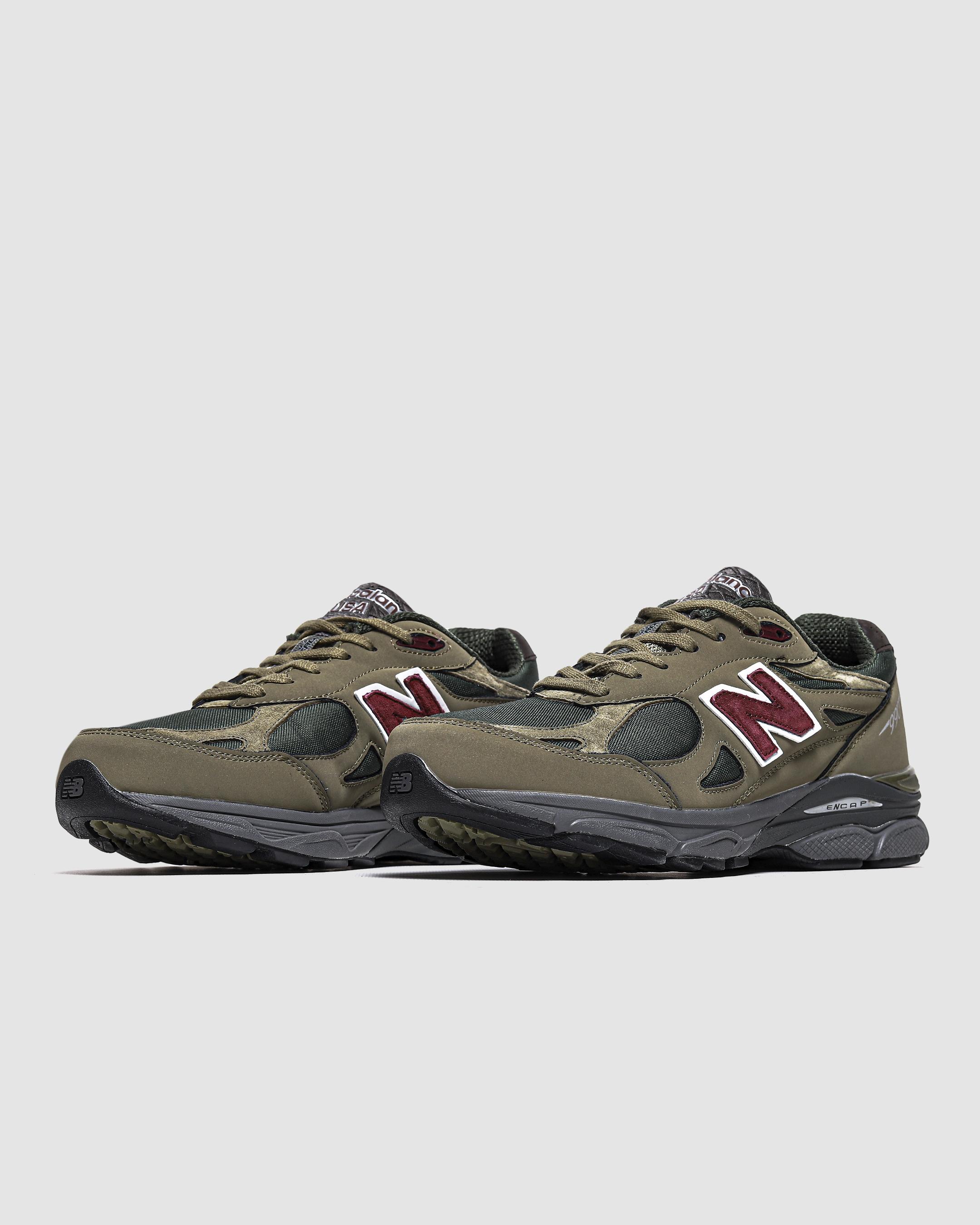 New Balance 990v3 Dark Olive Burgundy USA - изображение 2
