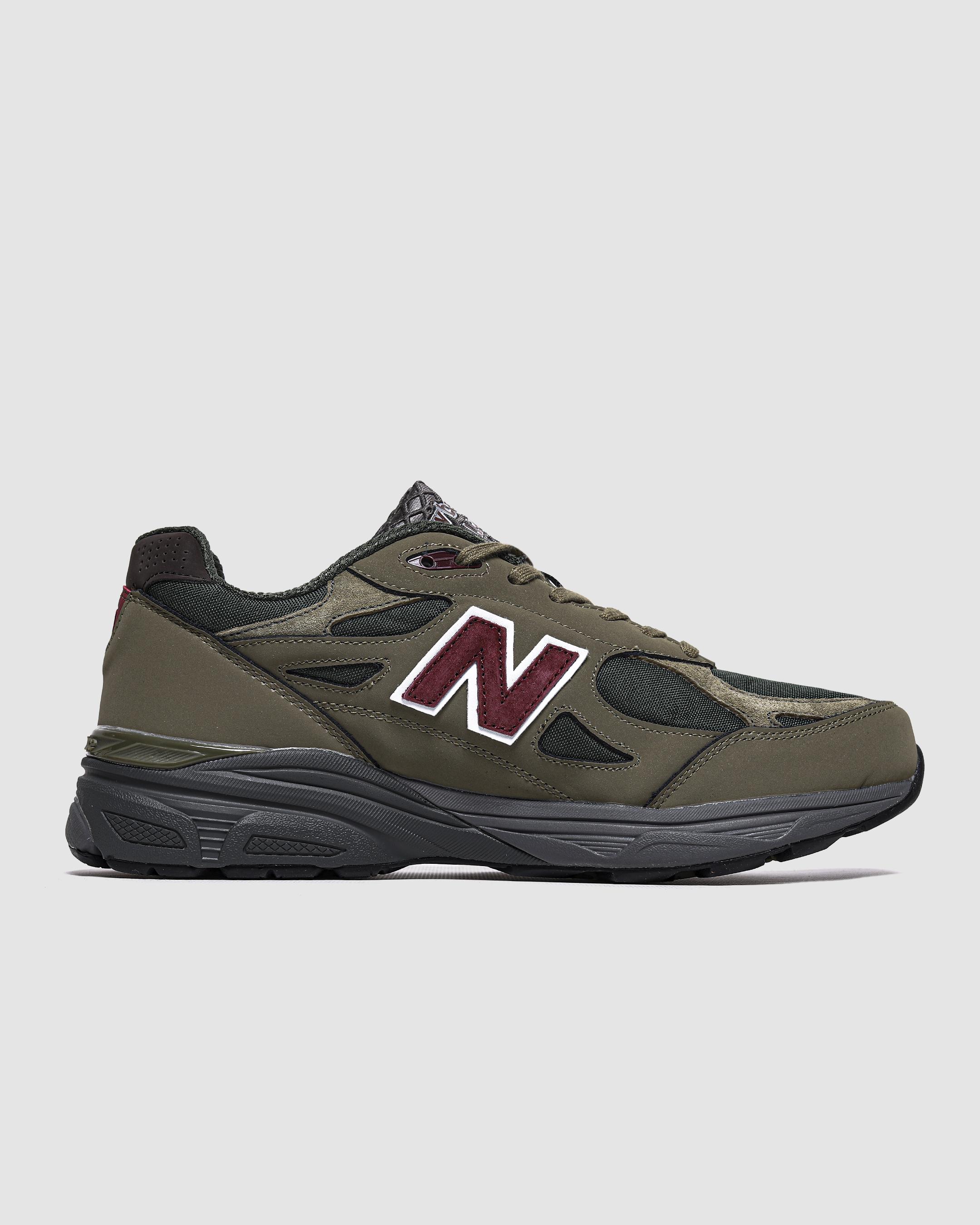 New Balance 990v3 Dark Olive Burgundy USA - изображение 5