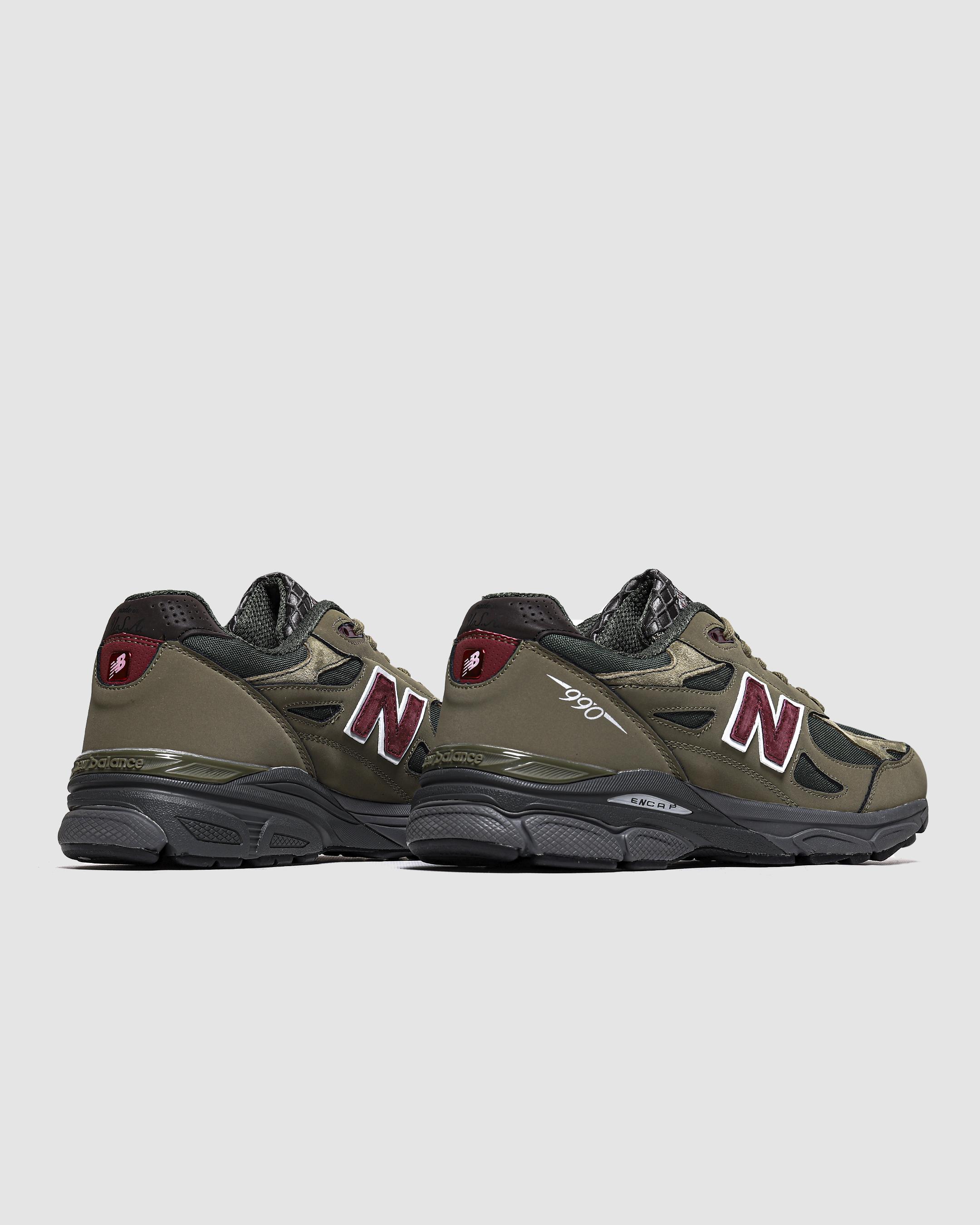 New Balance 990v3 Dark Olive Burgundy USA - изображение 7