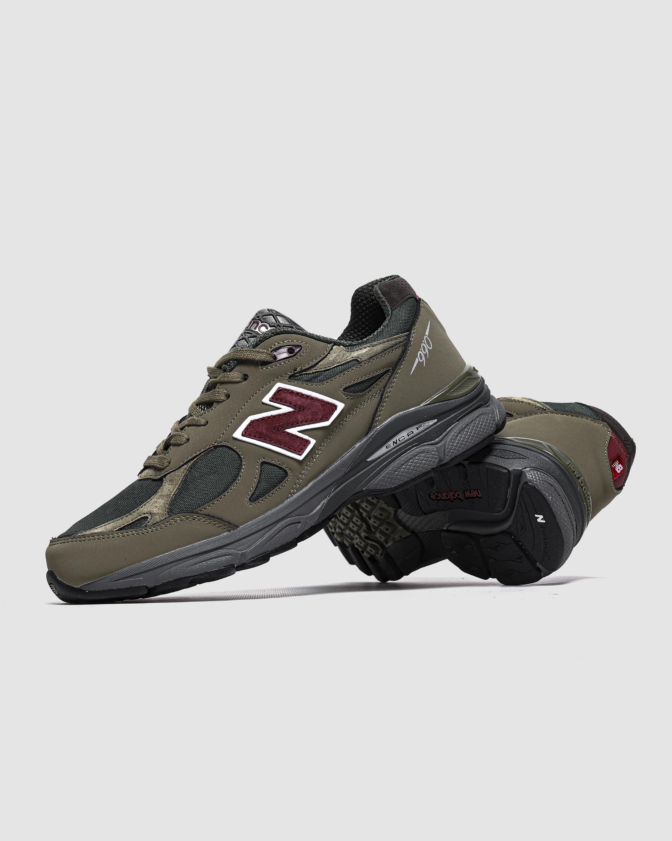 New Balance 990v3 Dark Olive Burgundy USA - изображение 8