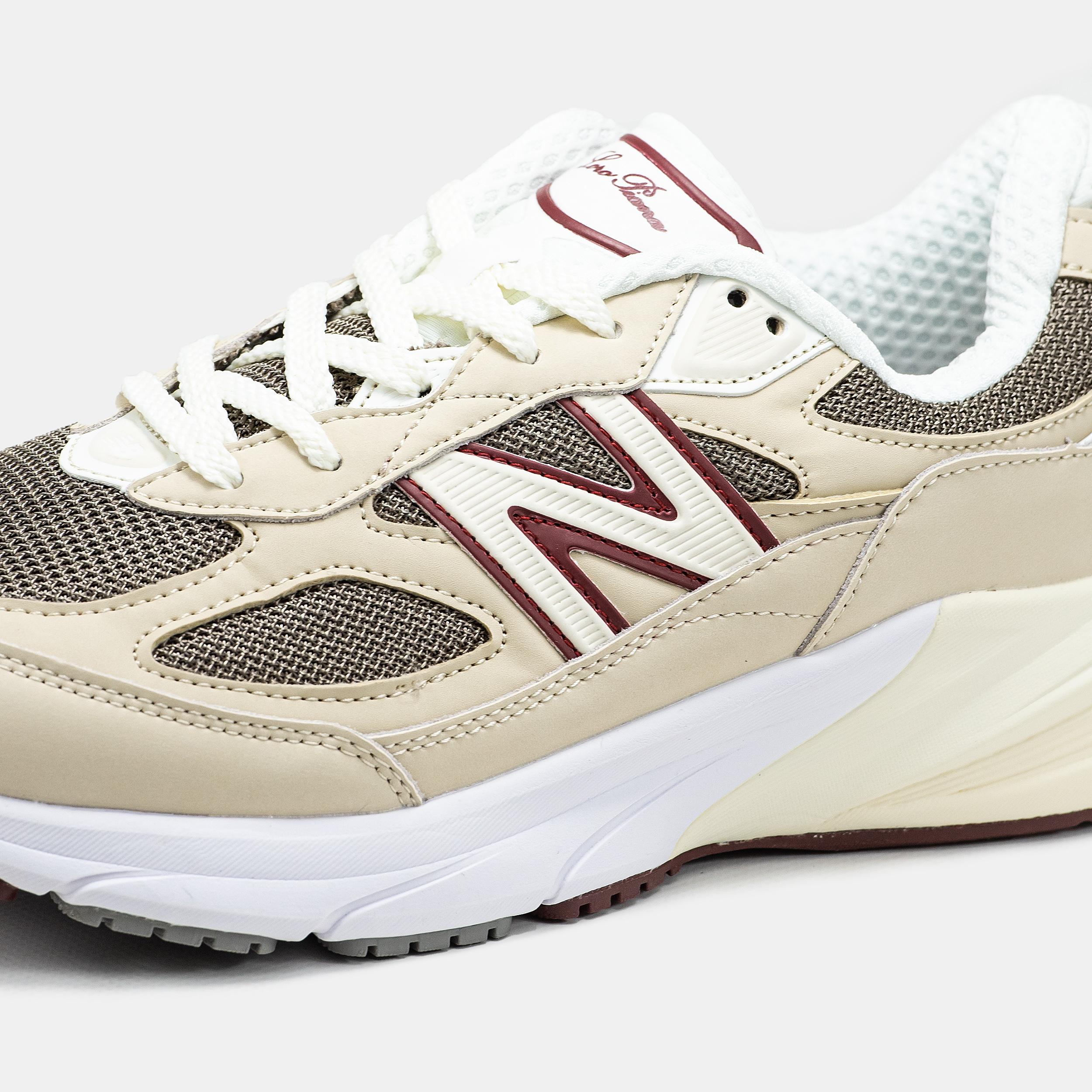 New Balance 990v6 x Loro Piana Raw Cashew Red - изображение 7