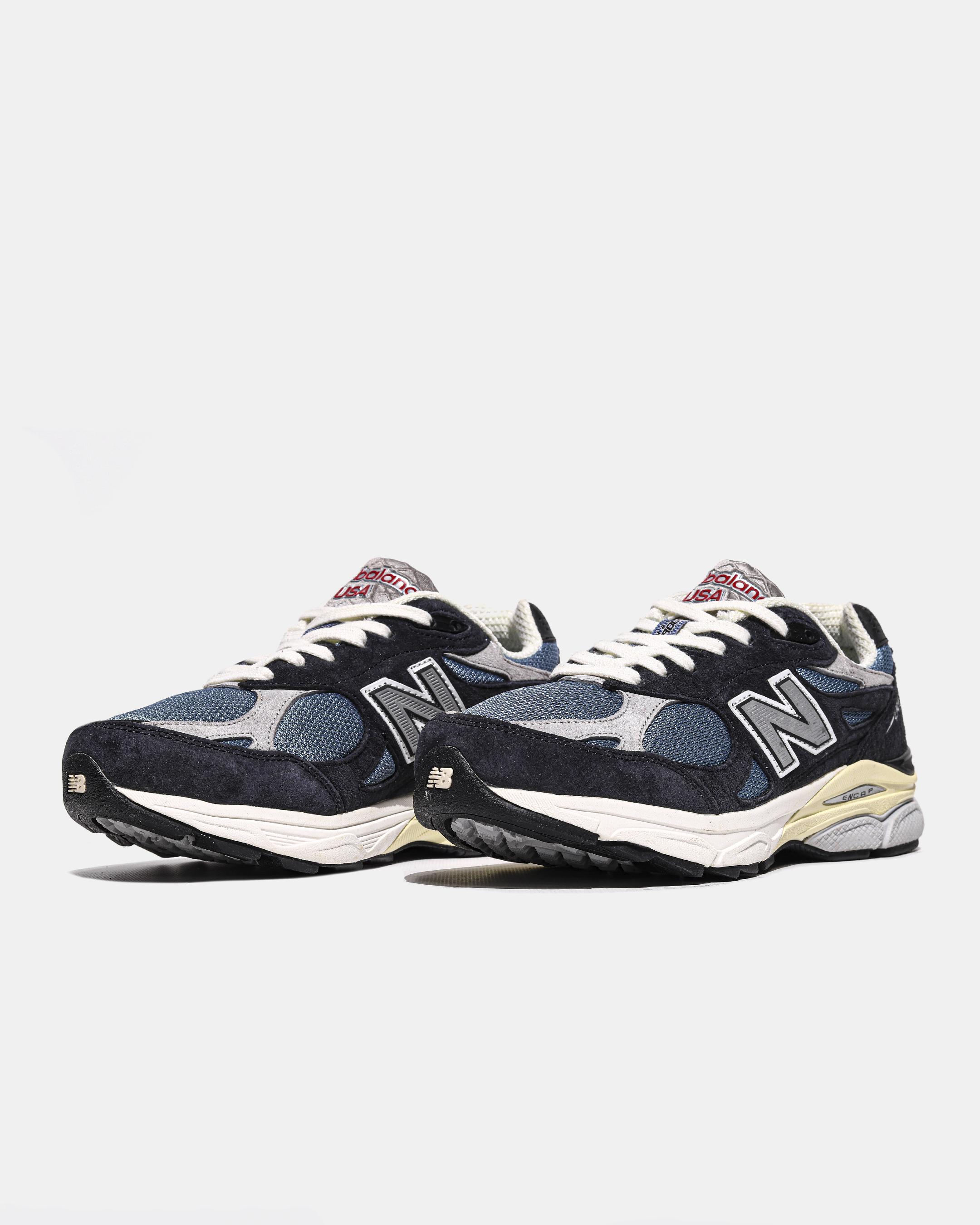 New Balance 990v3 Navy Blue Grey Cream - изображение 3