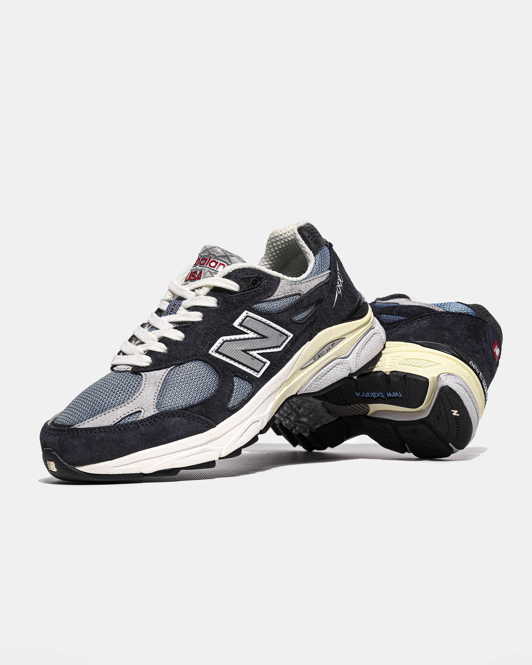 New Balance 990v3 Navy Blue Grey Cream - изображение 7