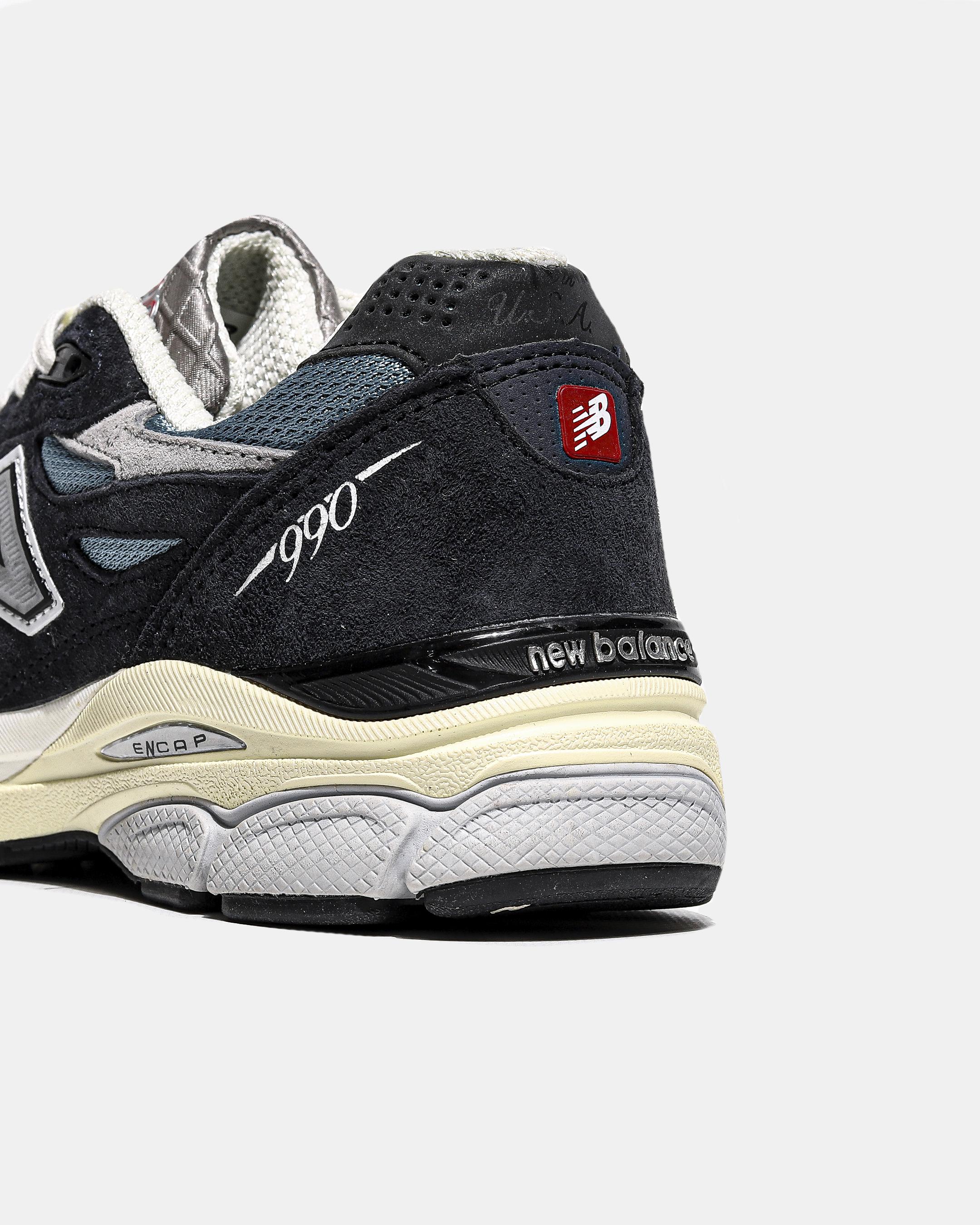 New Balance 990v3 Navy Blue Grey Cream - изображение 8