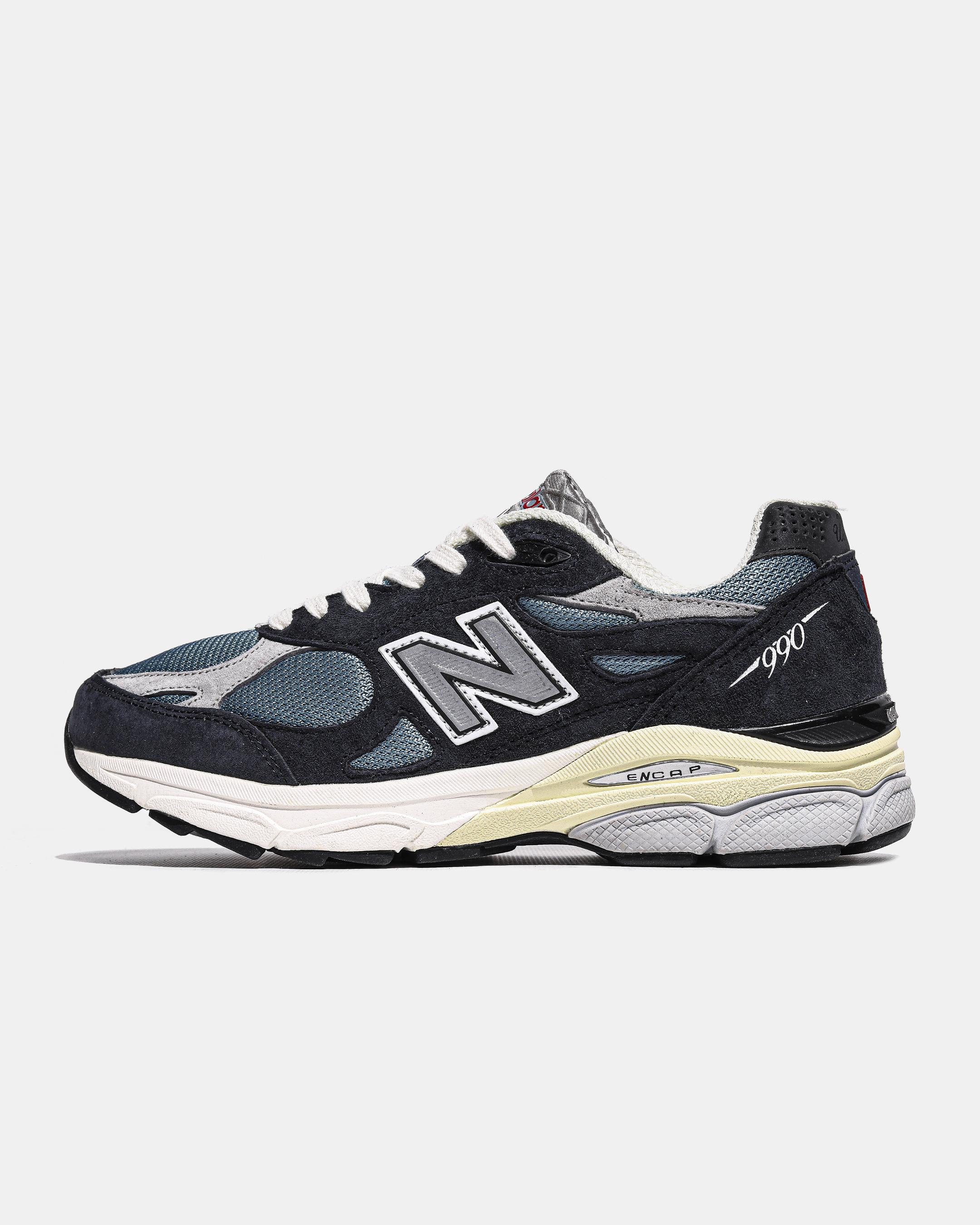 New Balance 990v3 Navy Blue Grey Cream