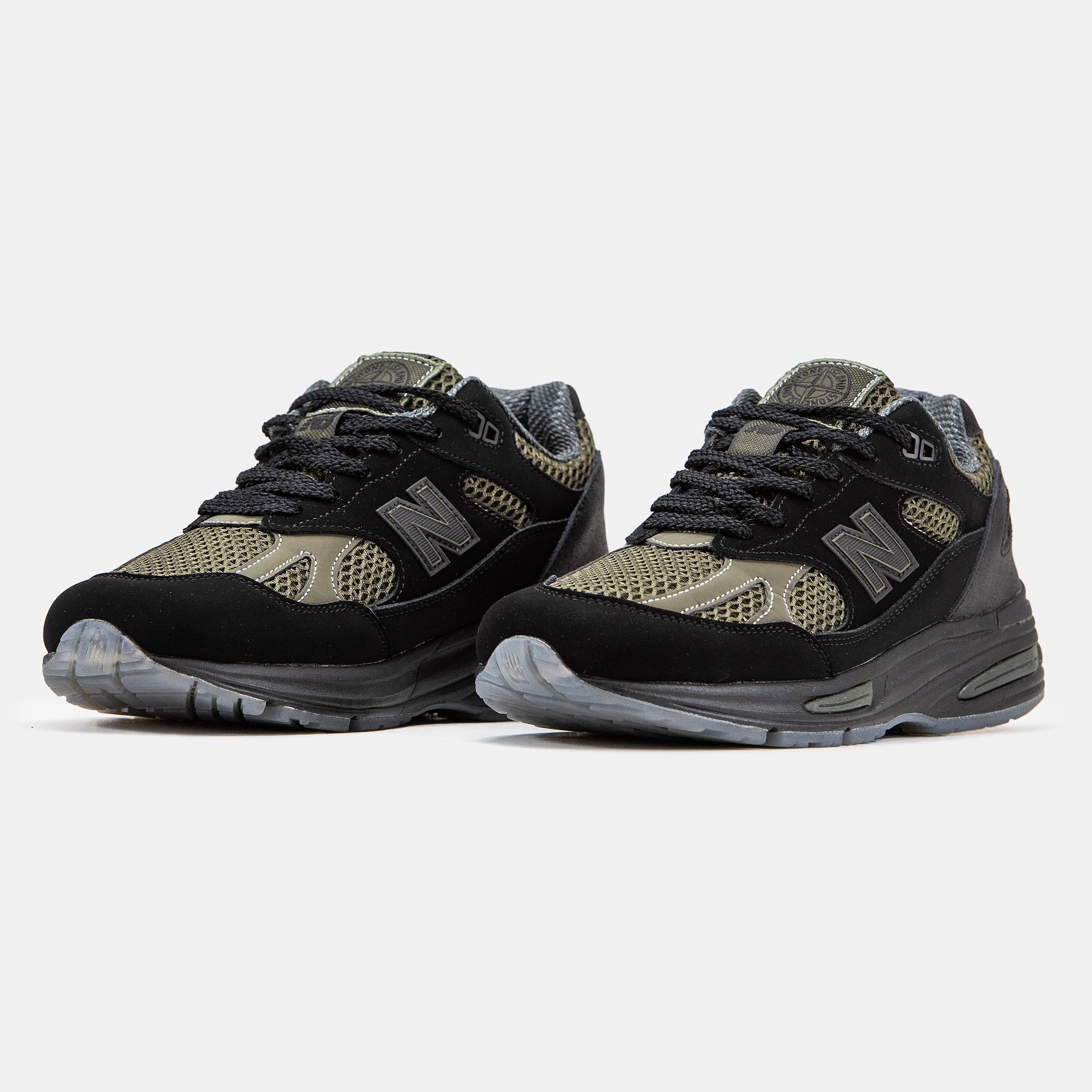 New Balance 991v2 x Stone Island Black Olive - изображение 7