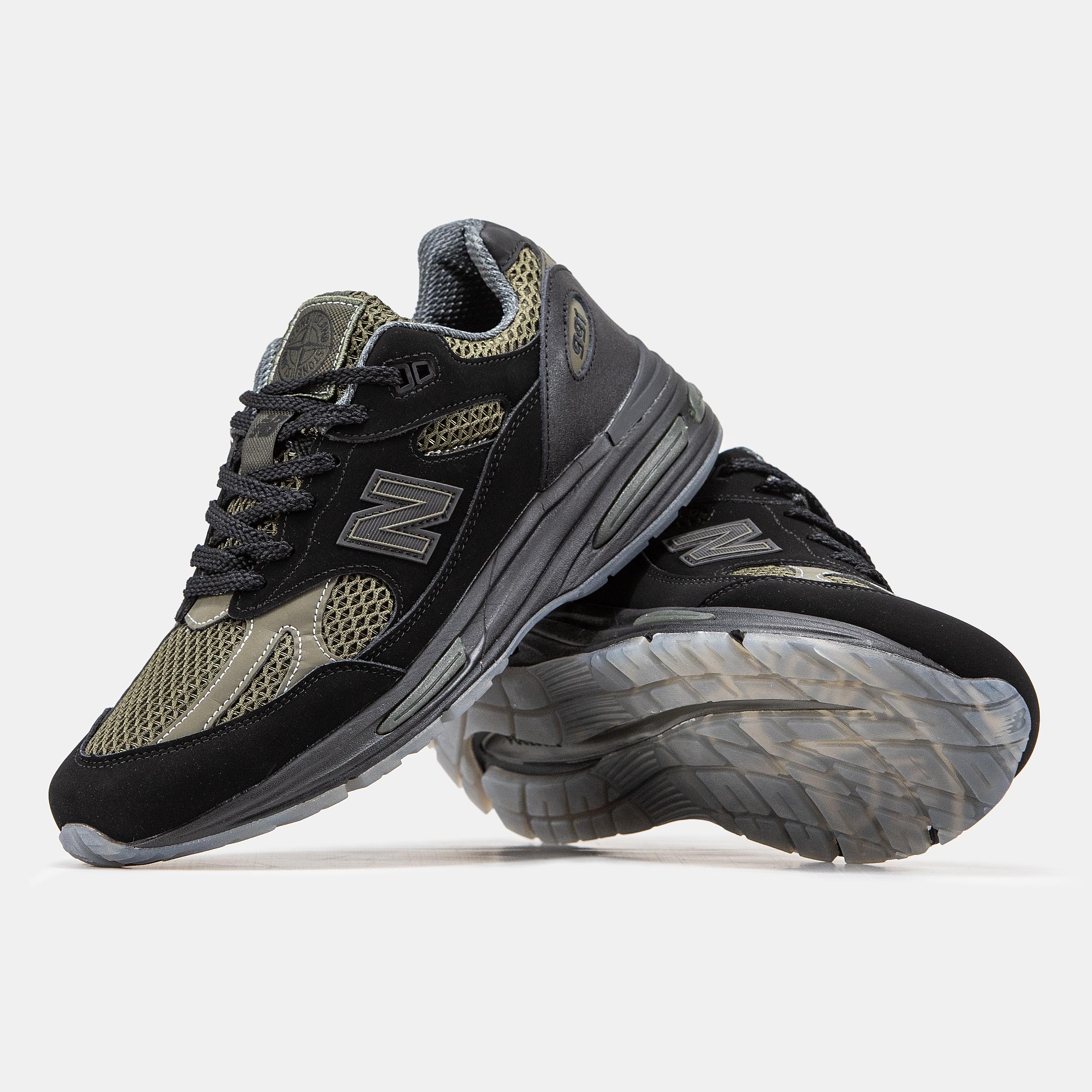New Balance 991v2 x Stone Island Black Olive - изображение 8