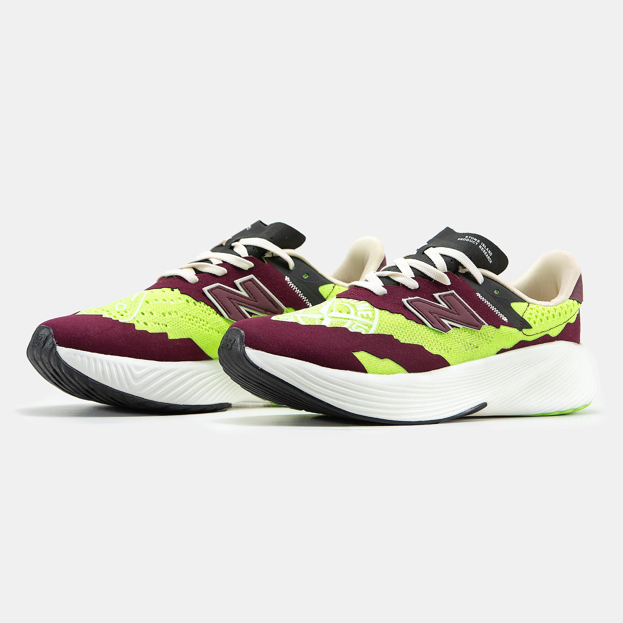 New Balance FuelCell C_1 x Stone Island Burgundy Volt - изображение 5