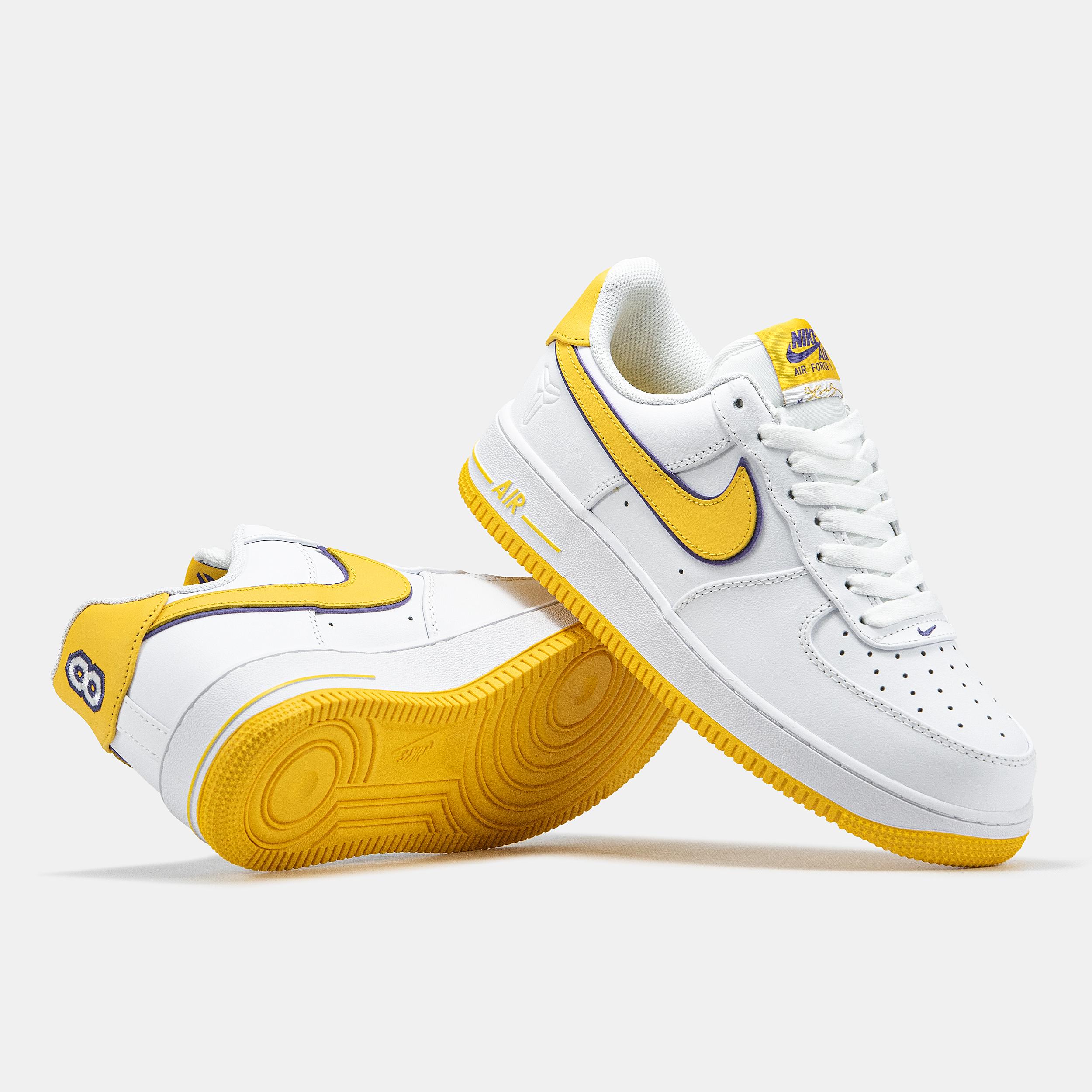 Nike Air Force 1 Low Kobe Bryant White Yellow - изображение 7