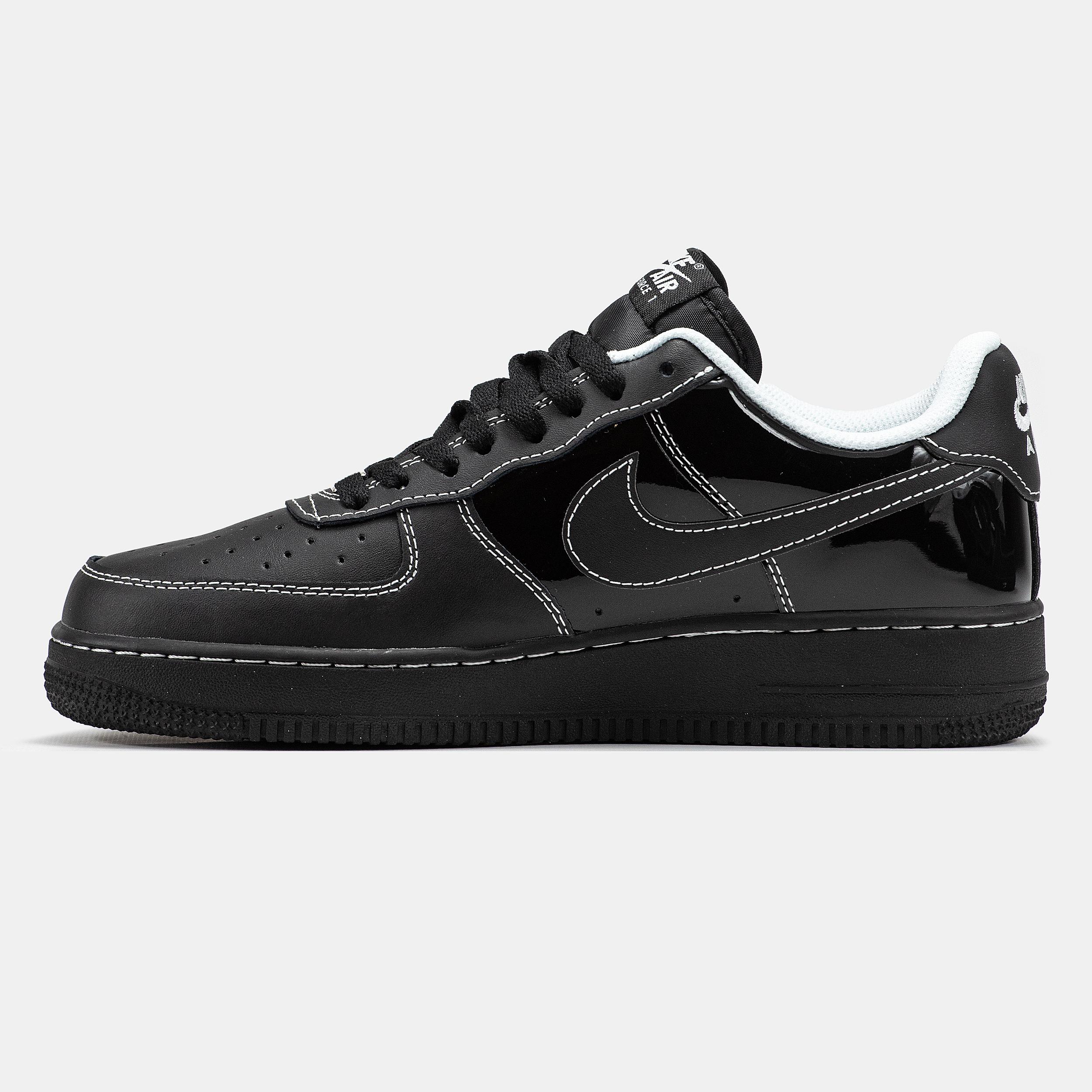 Nike Air Force 1 Low “Paris” Black White Stitch - изображение 2