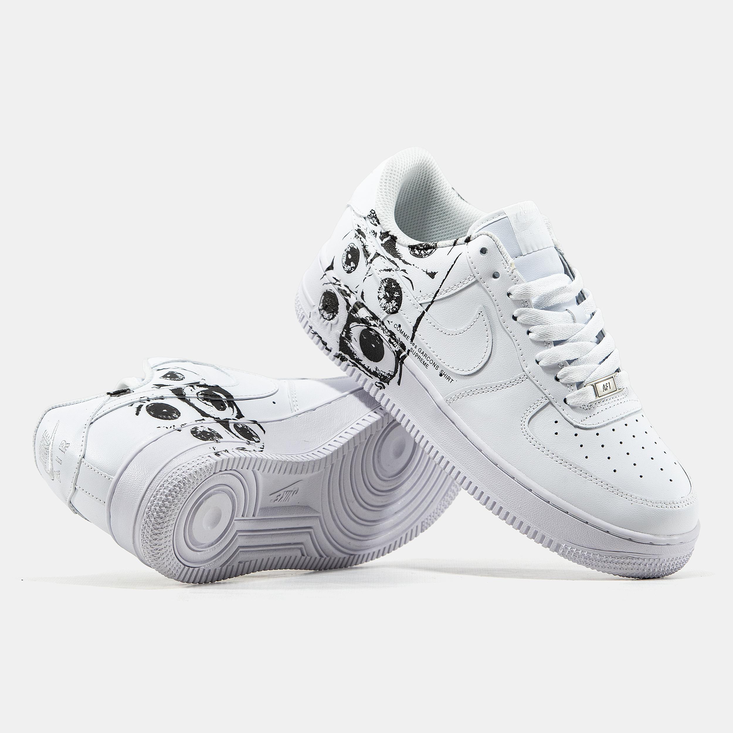 Nike Air Force 1 Low x Comme des Garçons White - изображение 7