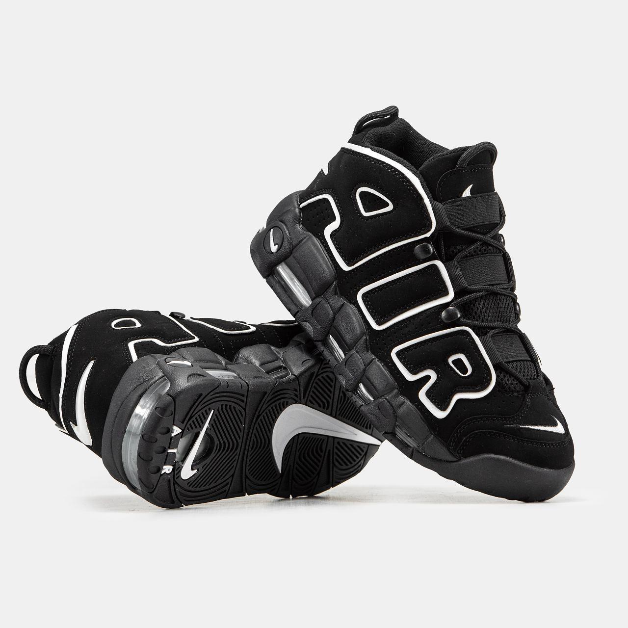 Nike Air More Uptempo Black White - изображение 2