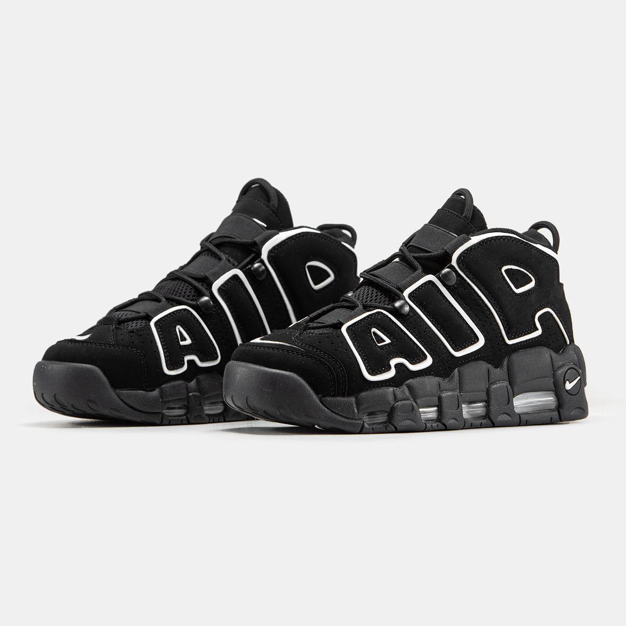 Nike Air More Uptempo Black White - изображение 4