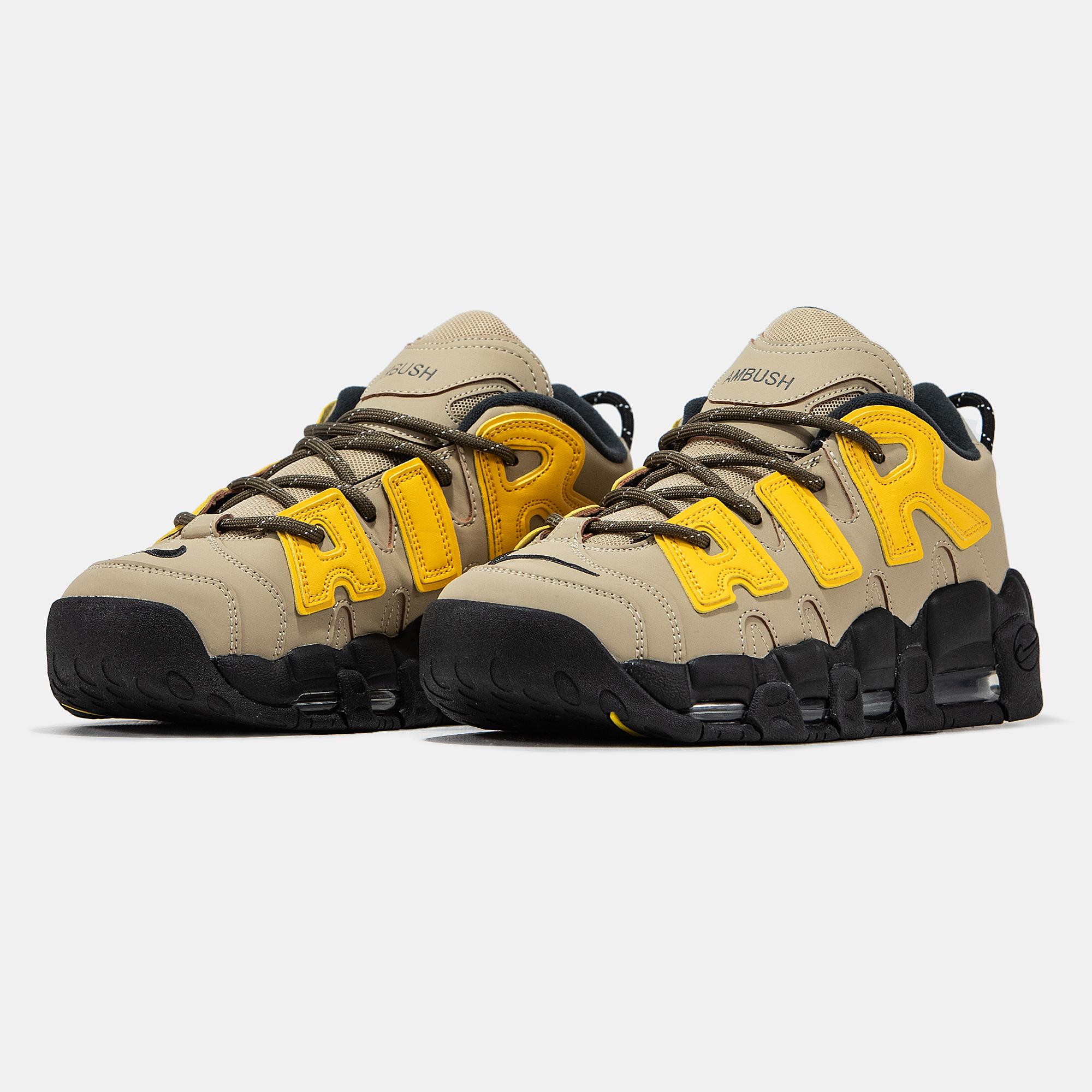 Nike Air More Uptempo x AMBUSH Beige Yellow Black - изображение 6
