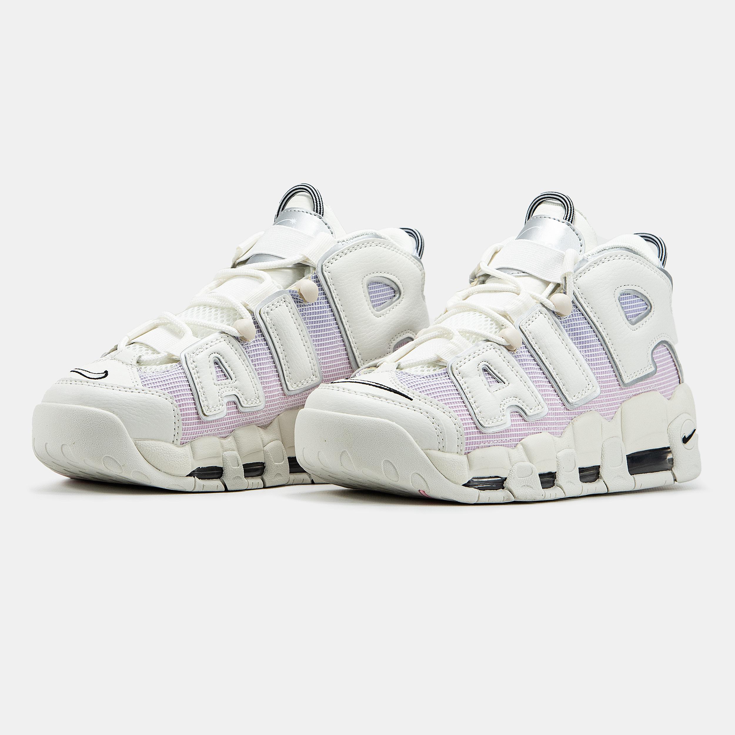 Nike Air More Uptempo White Lilac Grey - изображение 6