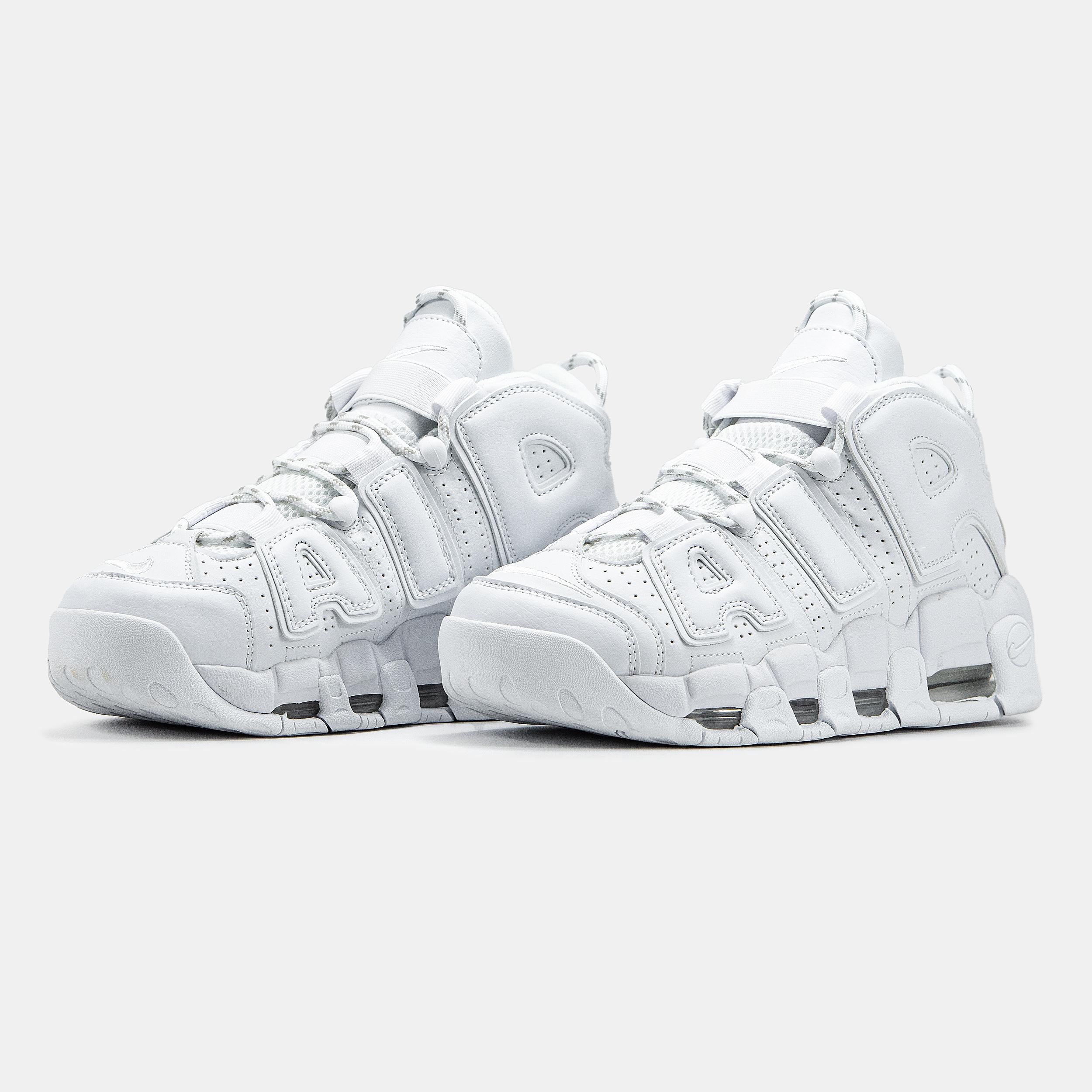 Nike Air More Uptempo White Grey - изображение 4