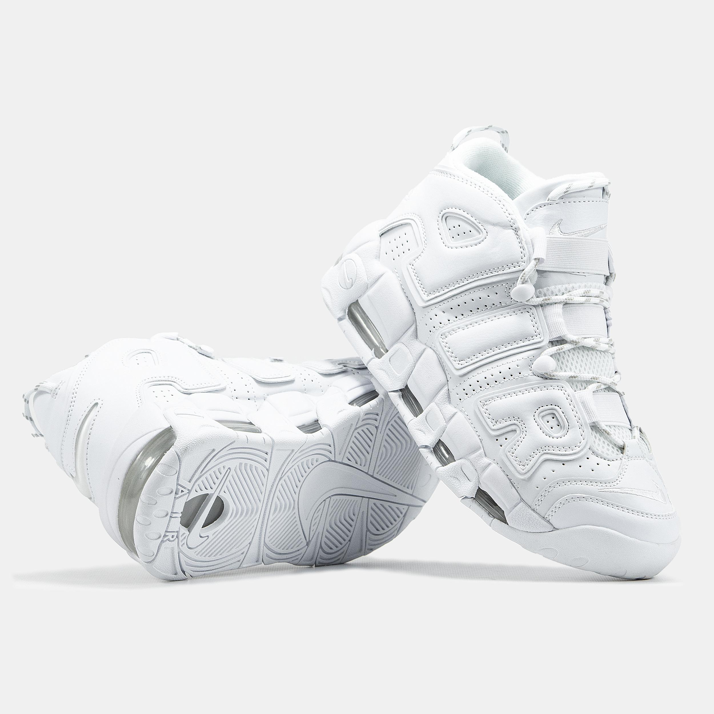 Nike Air More Uptempo White Grey - изображение 5