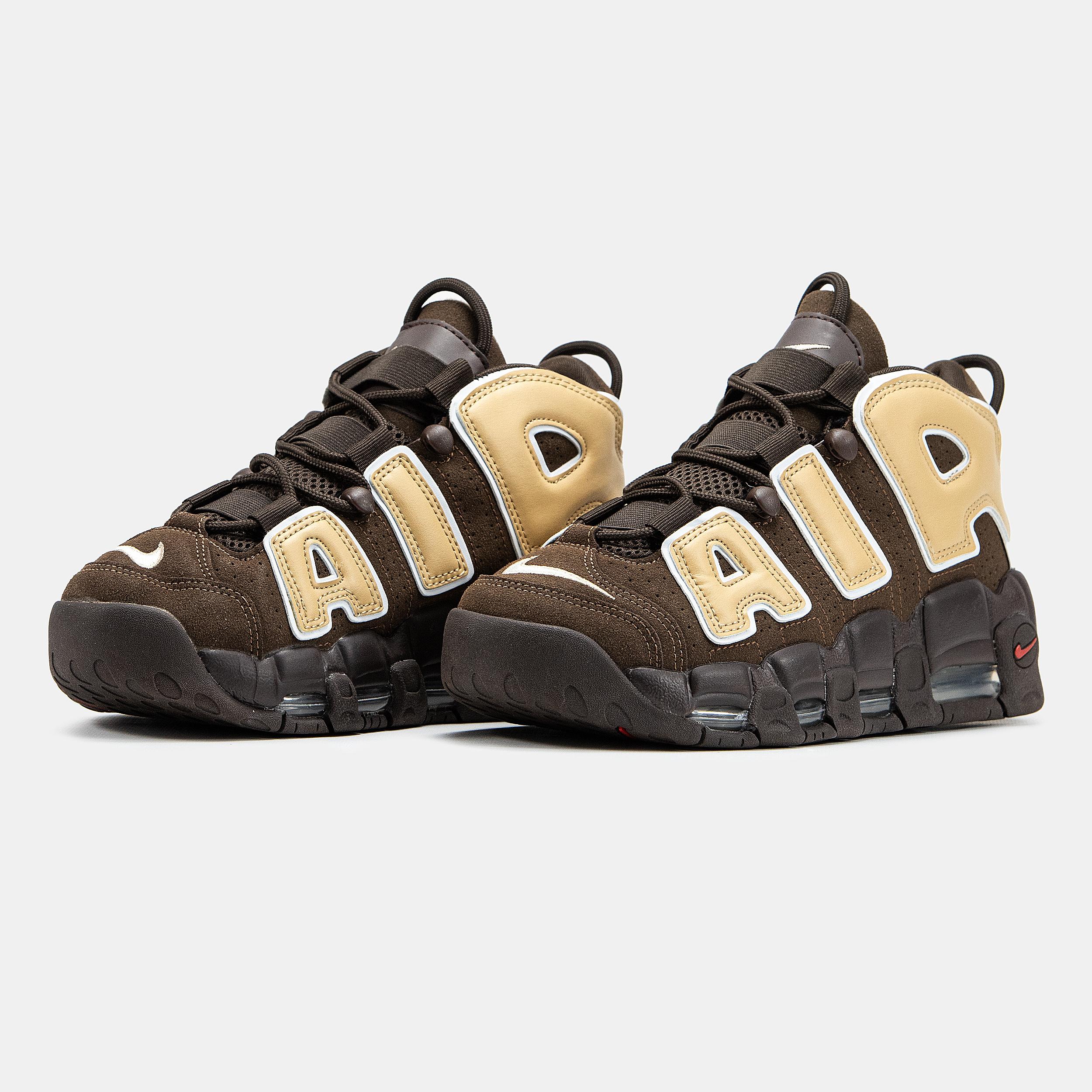 Nike Air More Uptempo Brown Beige White - изображение 4