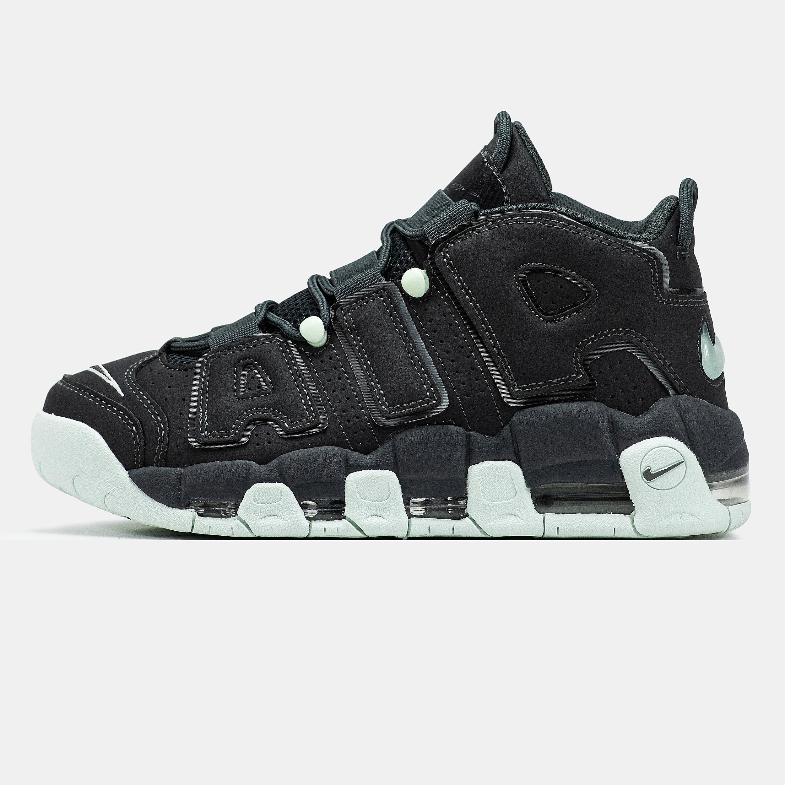 Nike Air More Uptempo Black Mint Grey
