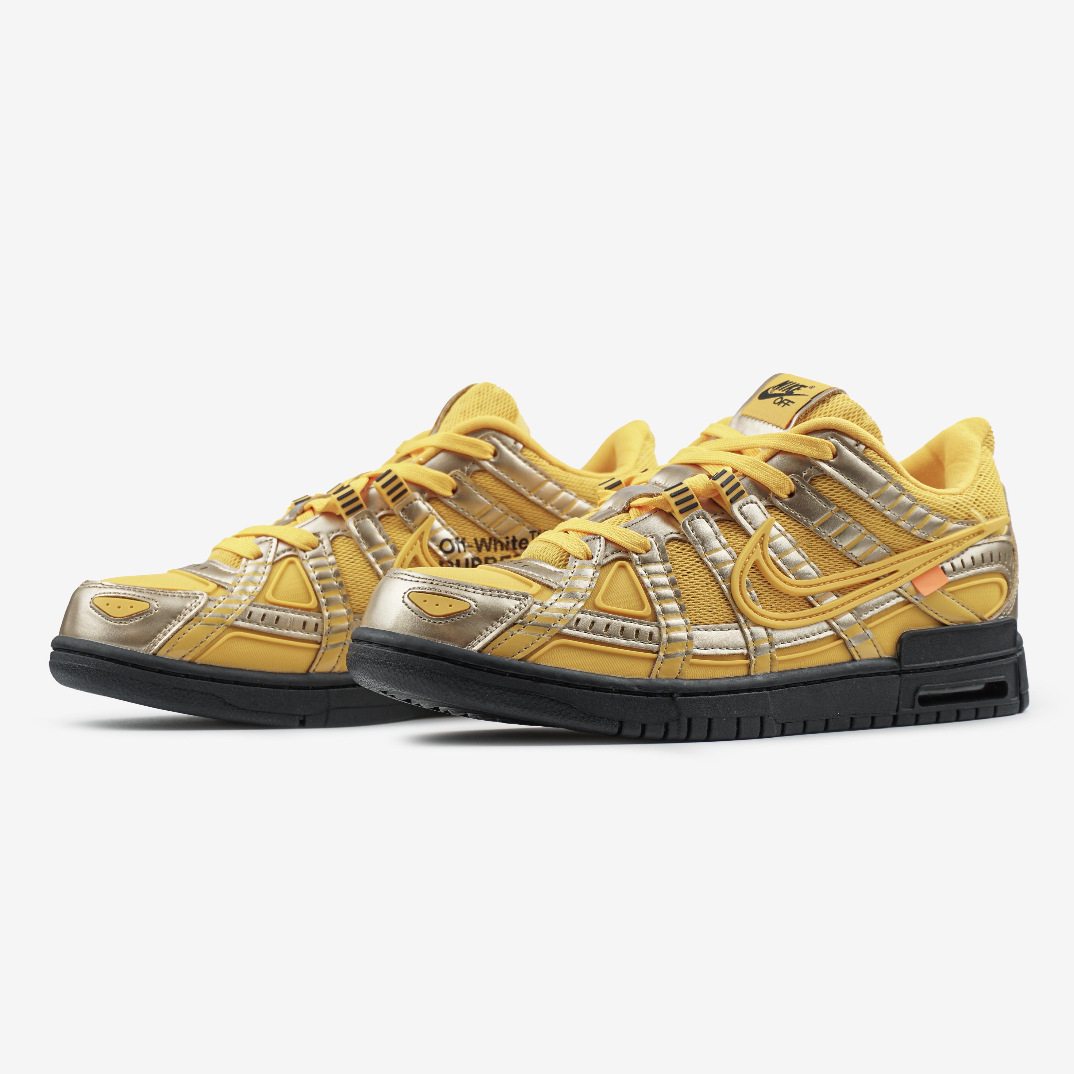 Nike Air Rubber Dunk Off-White University Gold - изображение 3