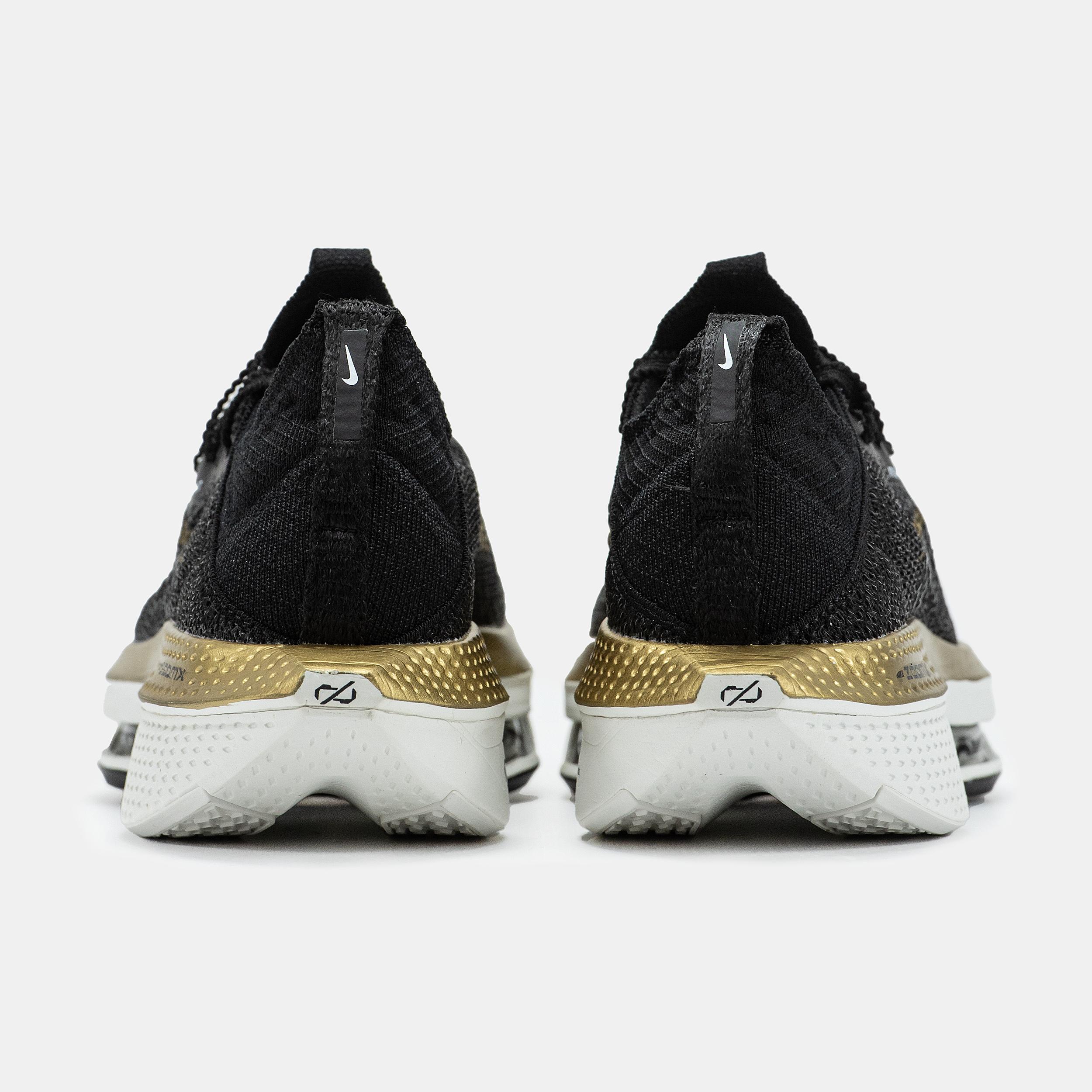 Nike Air Zoom Alphafly 2 Black Metallic Gold White - изображение 5