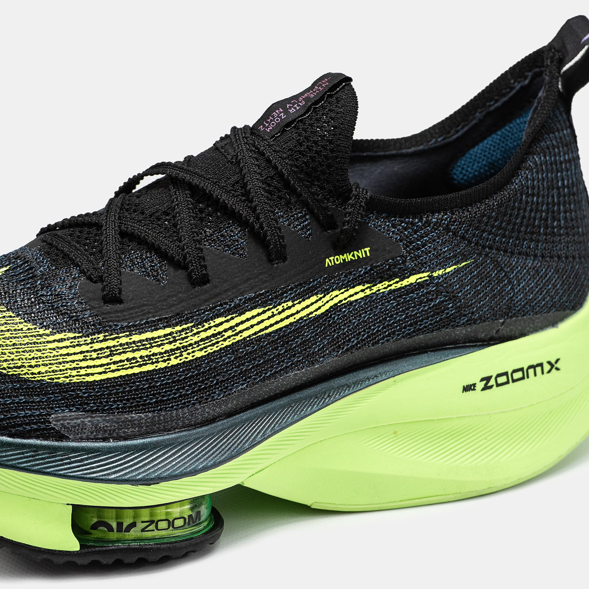 Nike Air Zoom Alphafly 2 Black Volt Green Strike - изображение 8