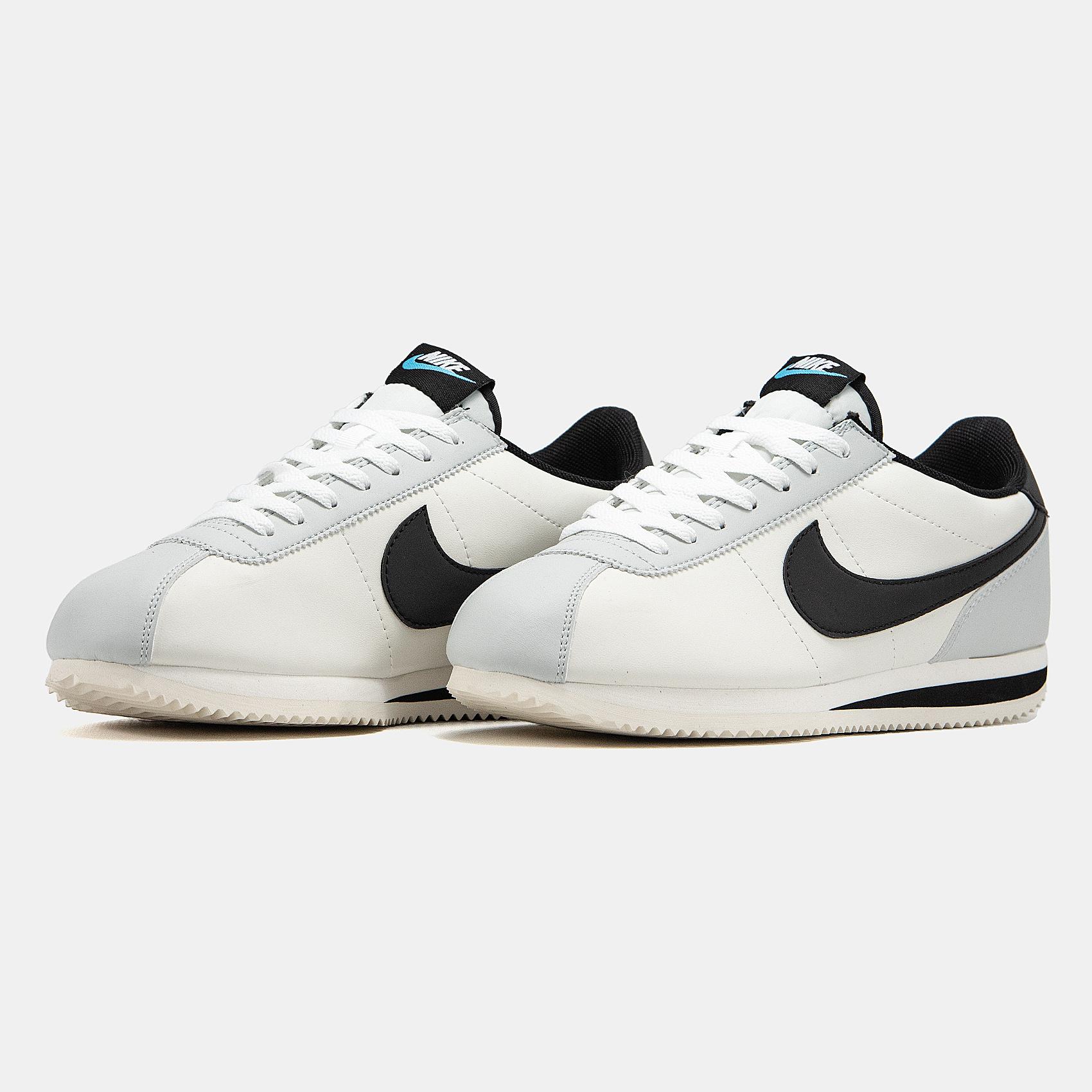 Nike Cortez White Black Grey - изображение 6