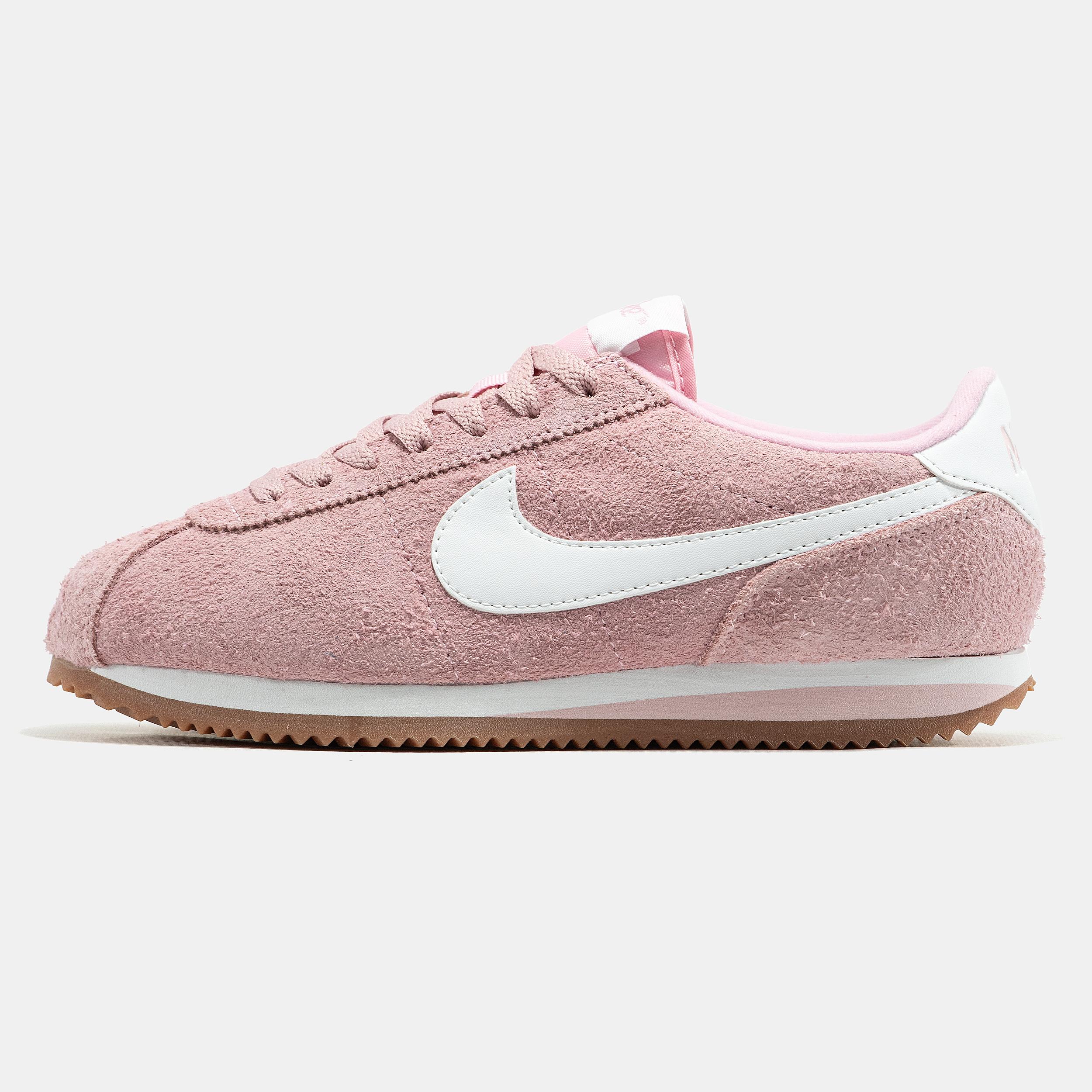Nike Cortez Pink Suede White