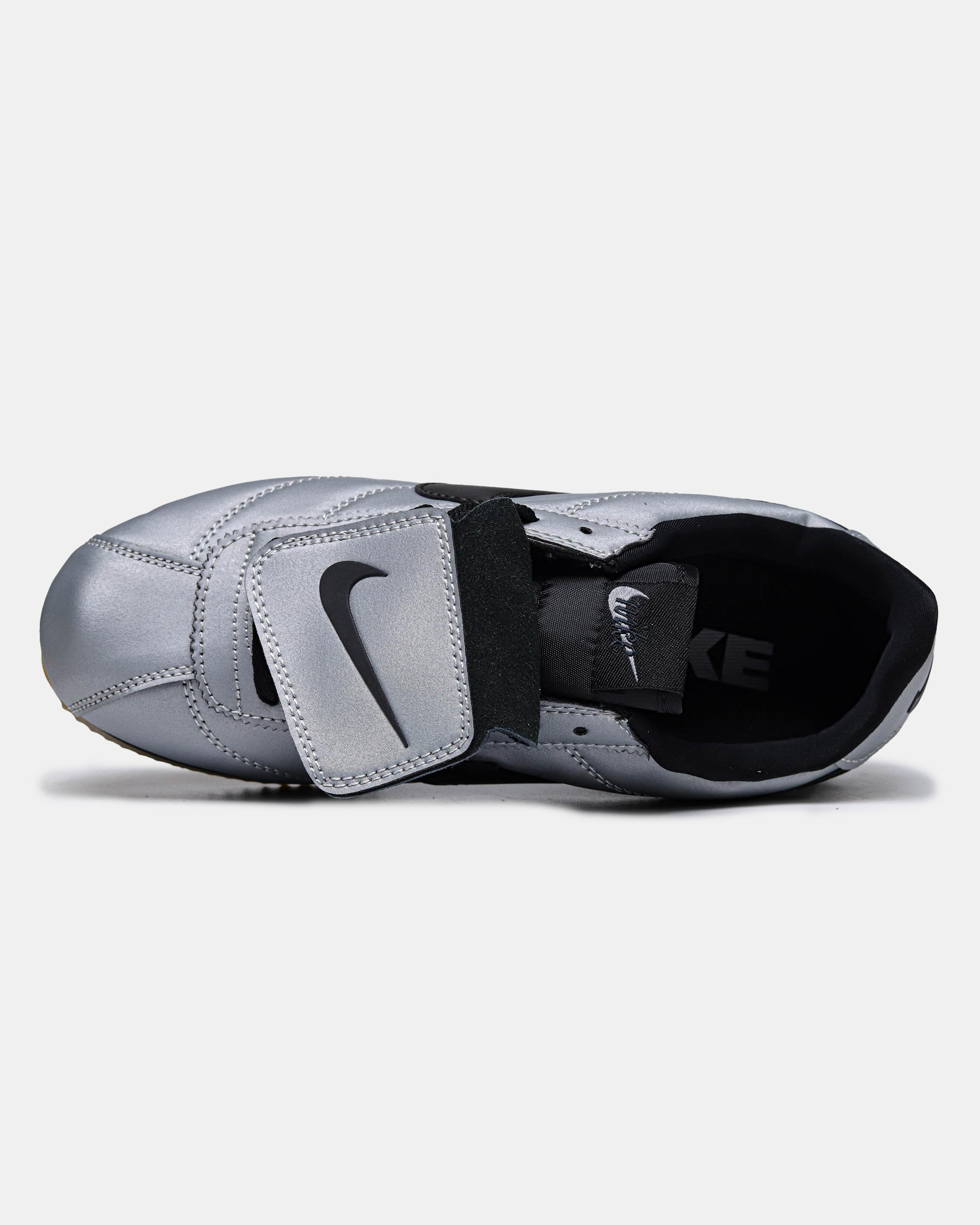 Nike Cortez Leather SE Metallic Cool Grey Black - изображение 3