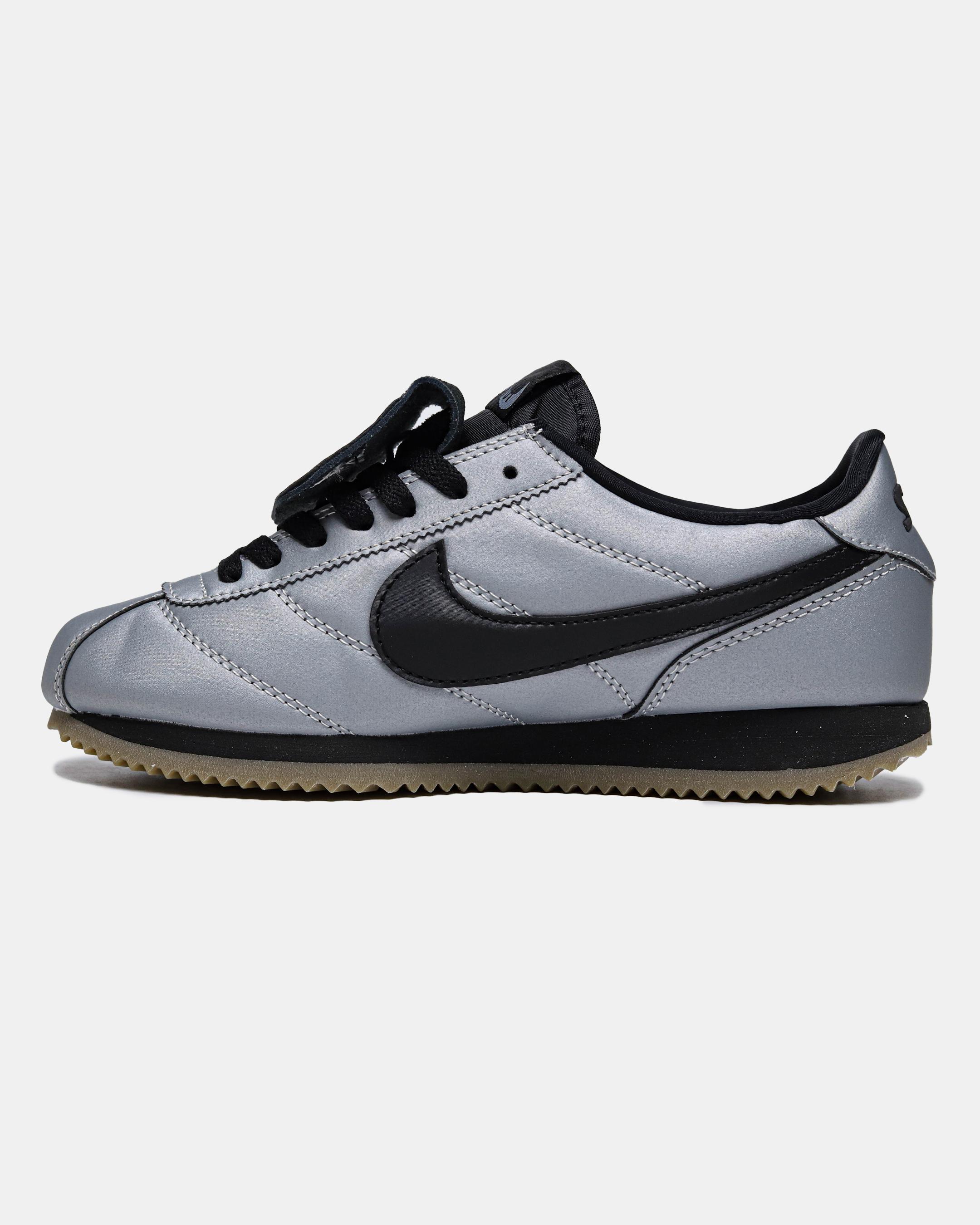 Nike Cortez Leather SE Metallic Cool Grey Black - изображение 4