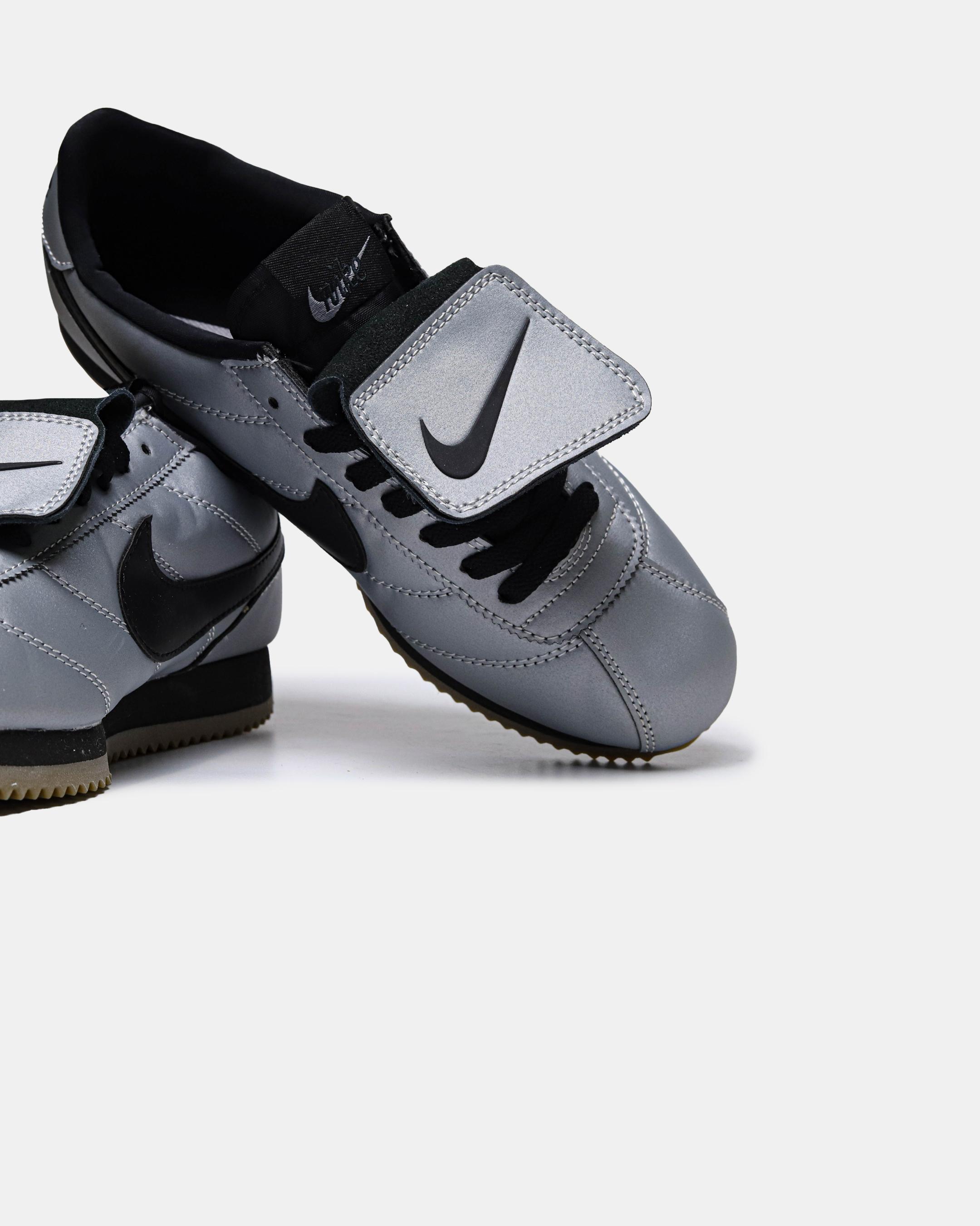 Nike Cortez Leather SE Metallic Cool Grey Black - изображение 6