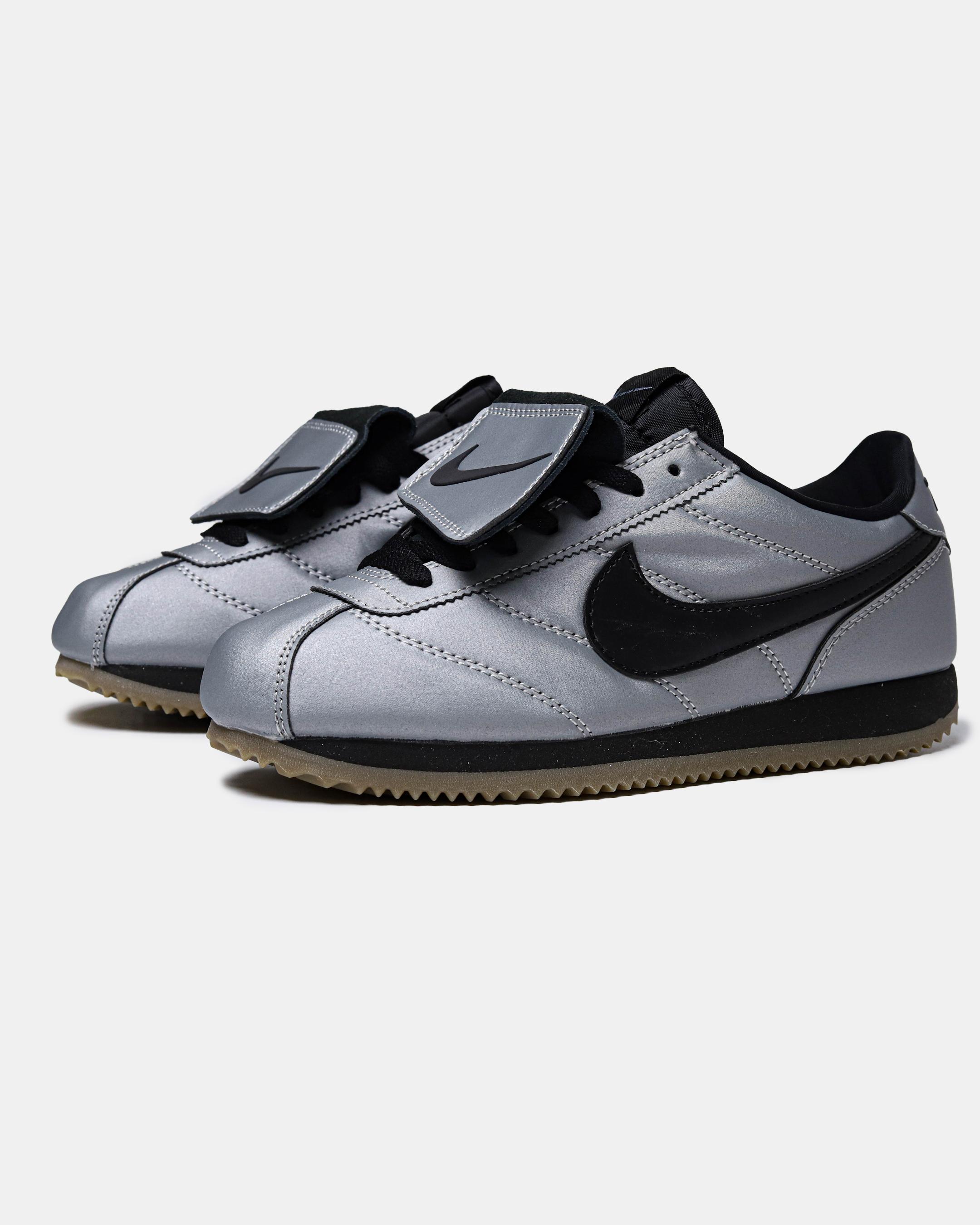 Nike Cortez Leather SE Metallic Cool Grey Black - изображение 7