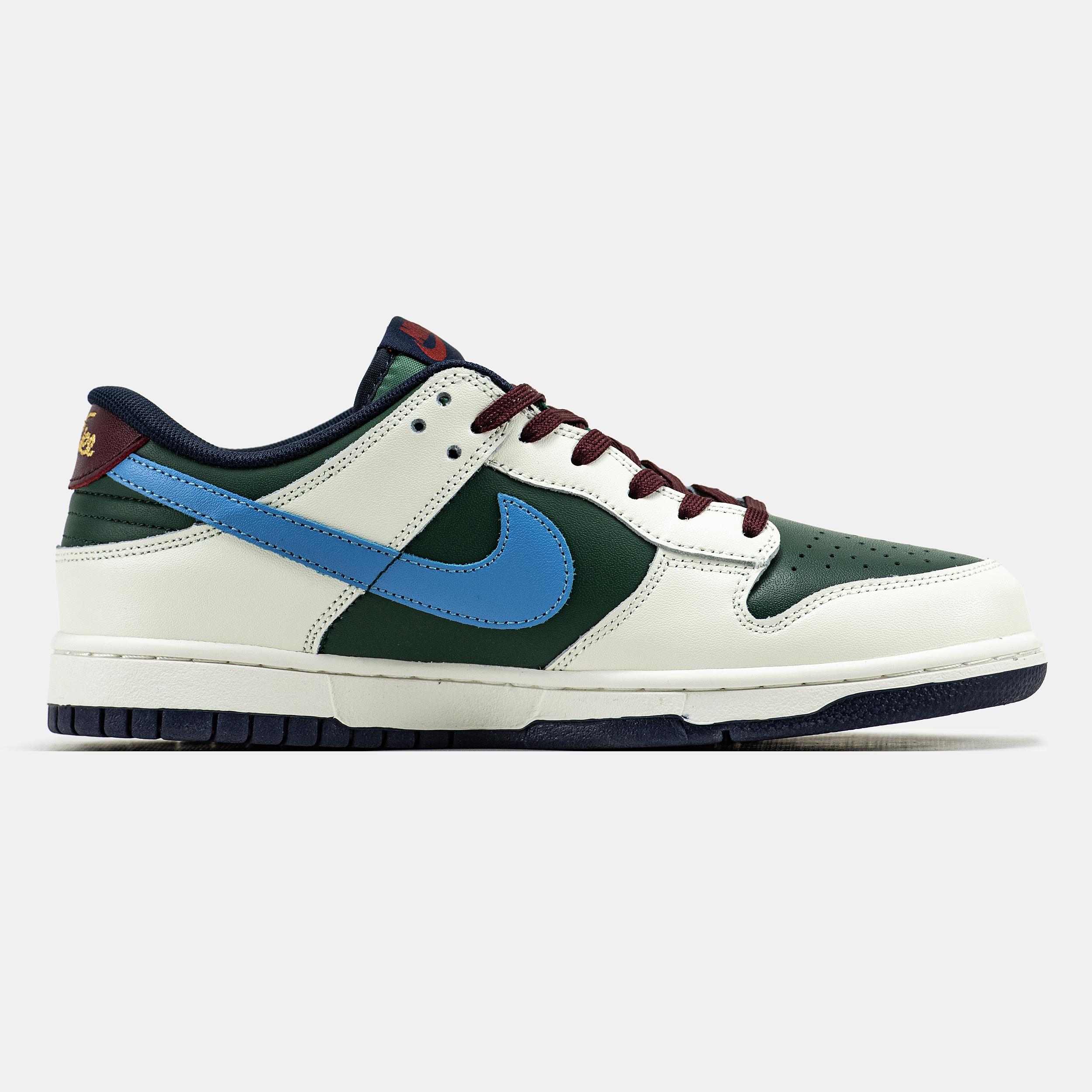 Nike Dunk Low Gorge Green Sail Burgundy - изображение 2